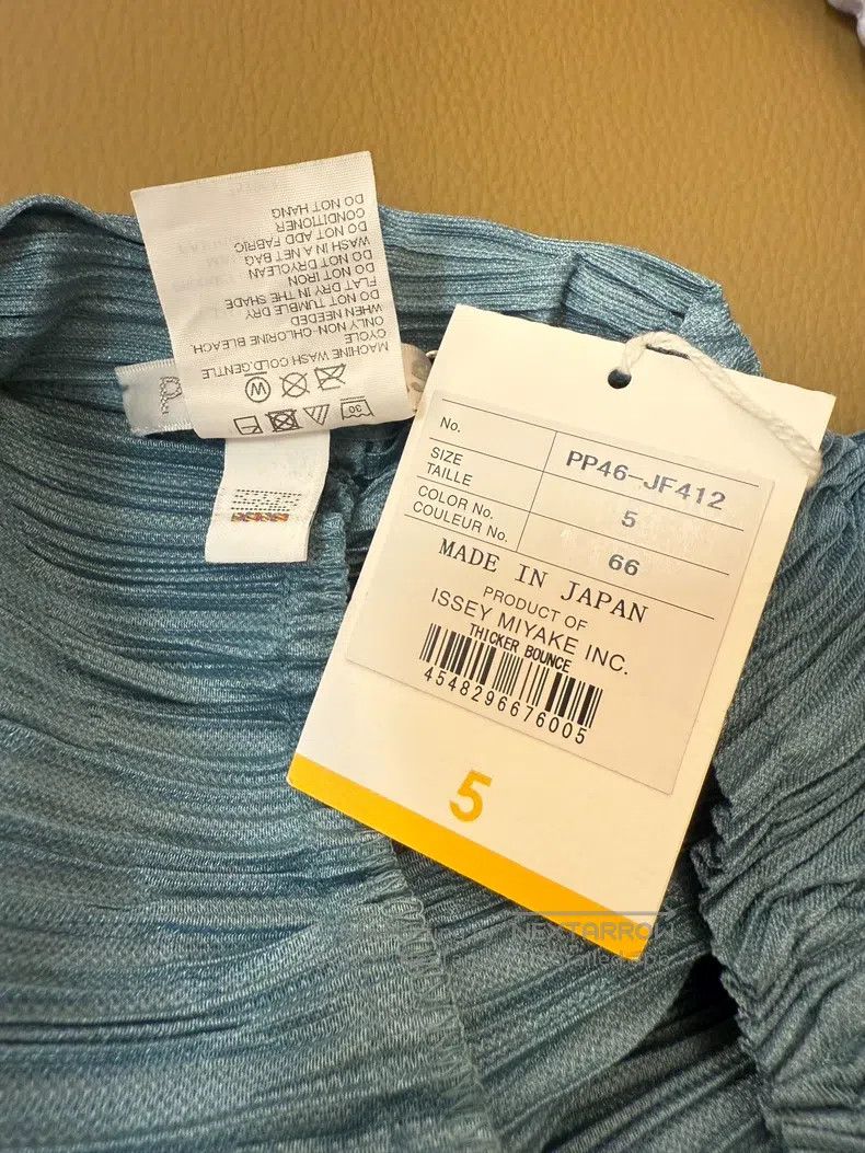 Issey Miyake Issey Miyake size:5 Turquoise Ruched Casual Pants Size 24" / US 00 / IT 34 - 8 Thumbnail