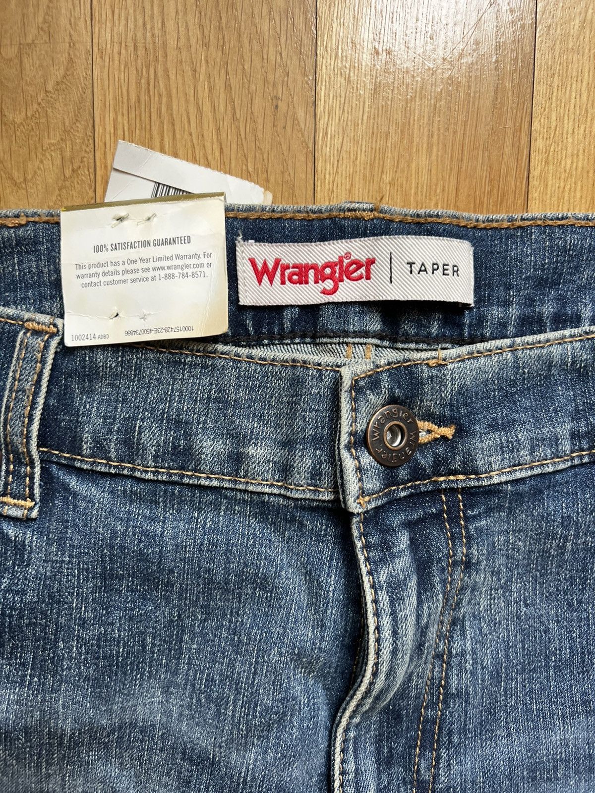 Japanese Brand × Vintage × Wrangler Wrangler regular taper jeans Size US 36 / EU 52 - 2 Thumbnail