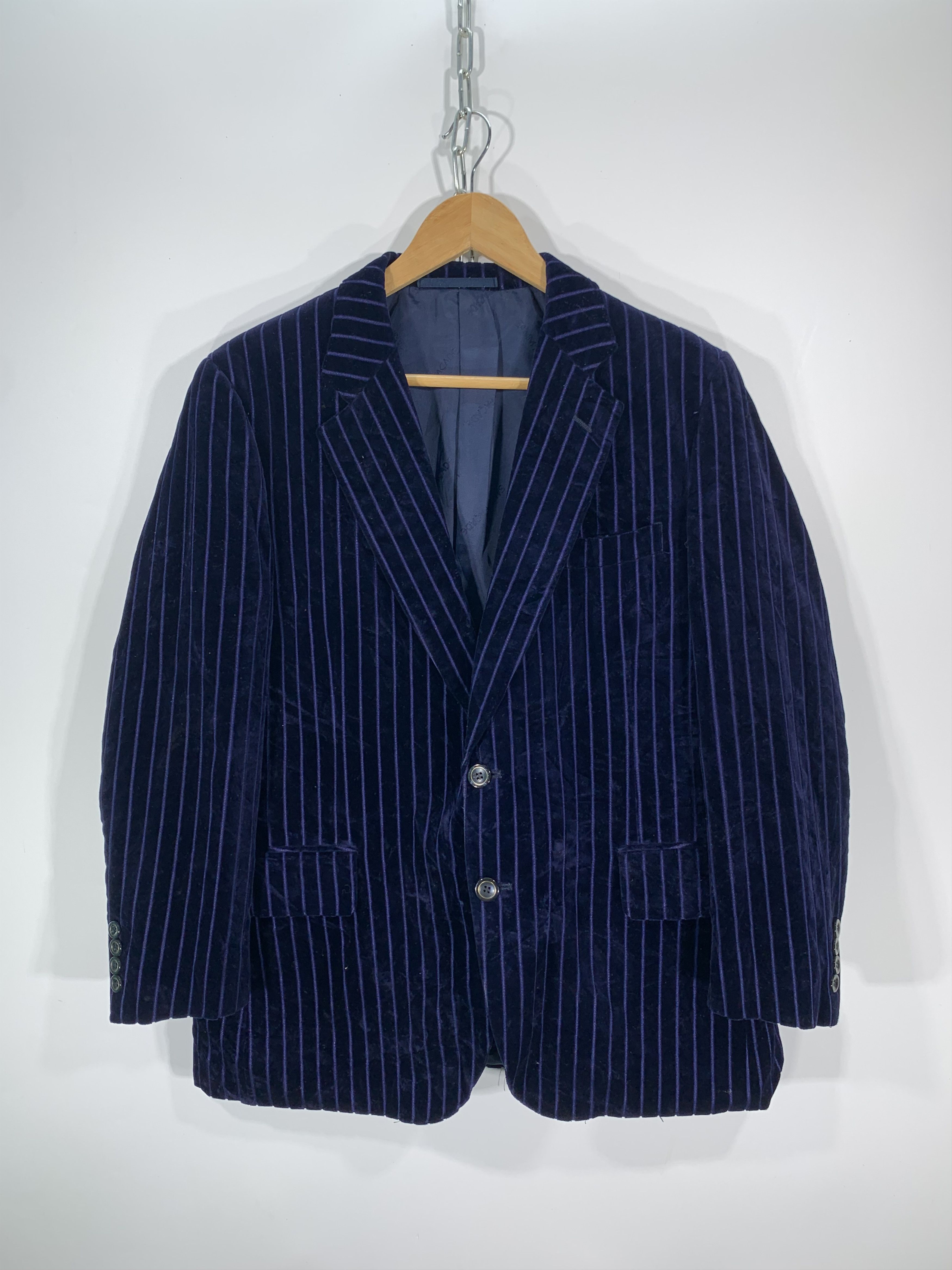 Japanese Brand × Velvet × Vintage ⚡️Vintage Valvet Coat Blazer RARE Size US S / EU 44-46 / 1 - 1 Thumbnail