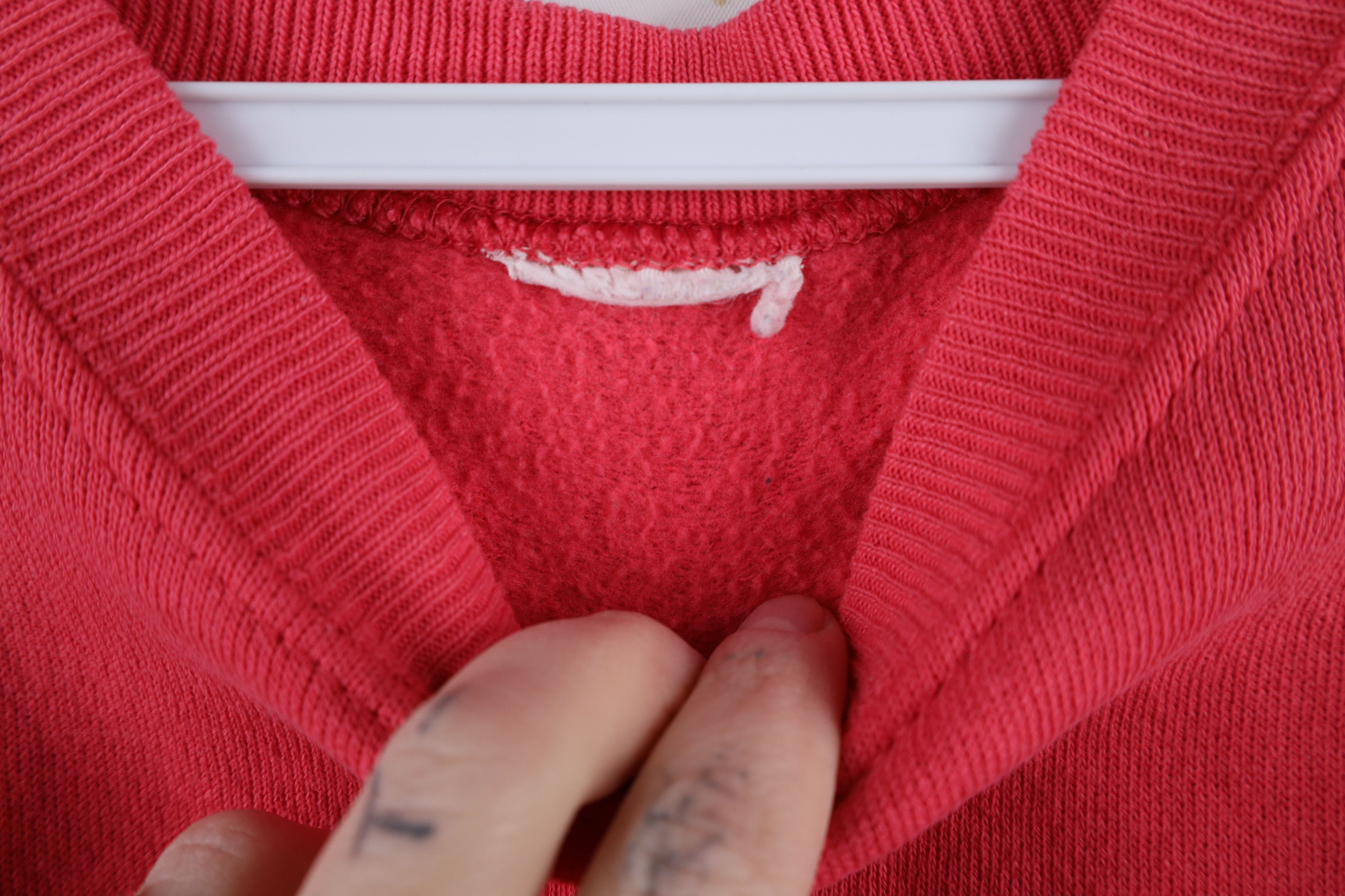 Vintage Vintage 90s Streetwear Blank Cut Off Short Sleeve Sweatshirt Size XL / US 12-14 / IT 48-50 - 9 Thumbnail