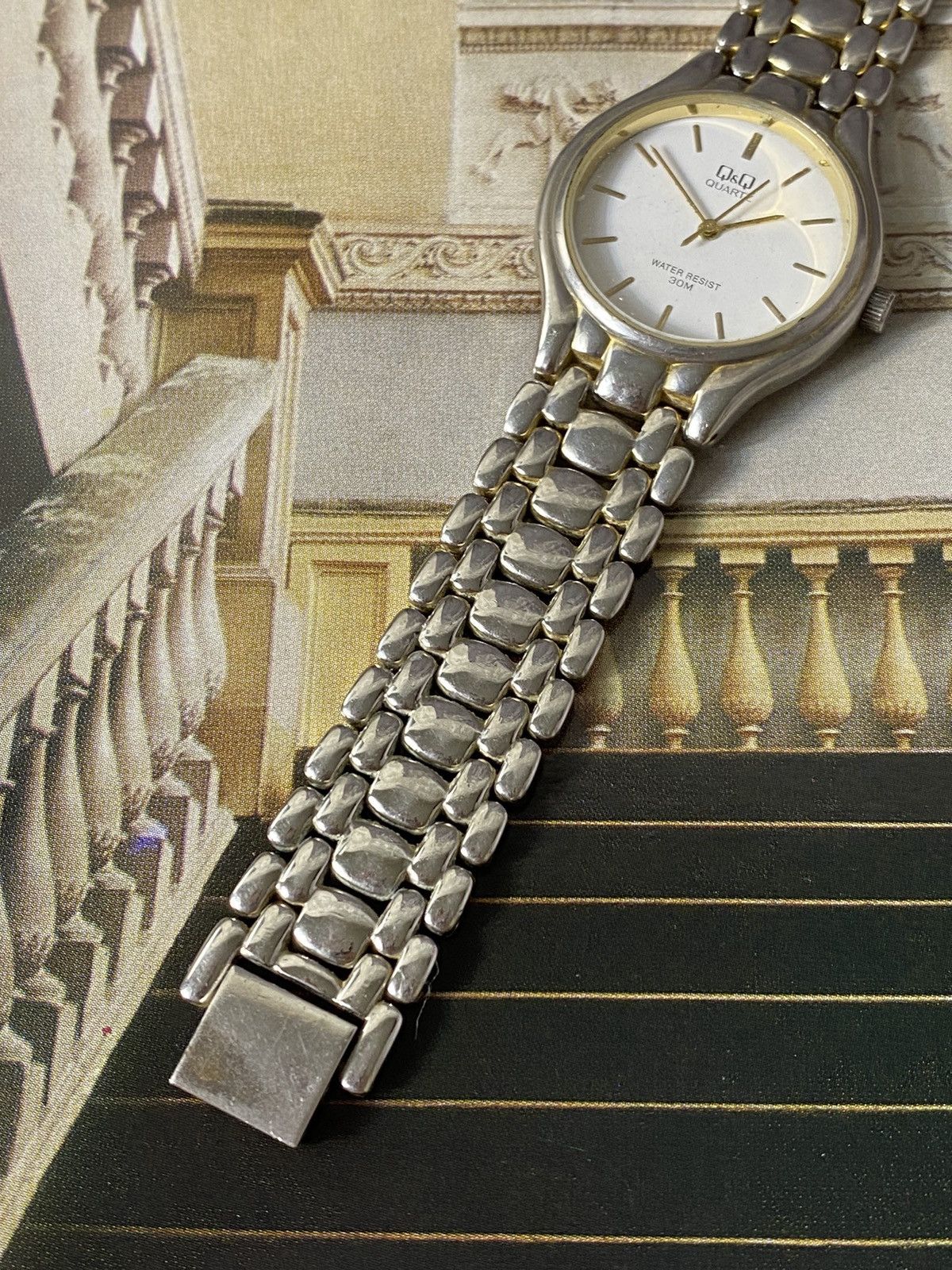 Japanese Brand Vintage Q&Q Quartz Watch Water Resist 30M Size ONE SIZE - 4 Thumbnail