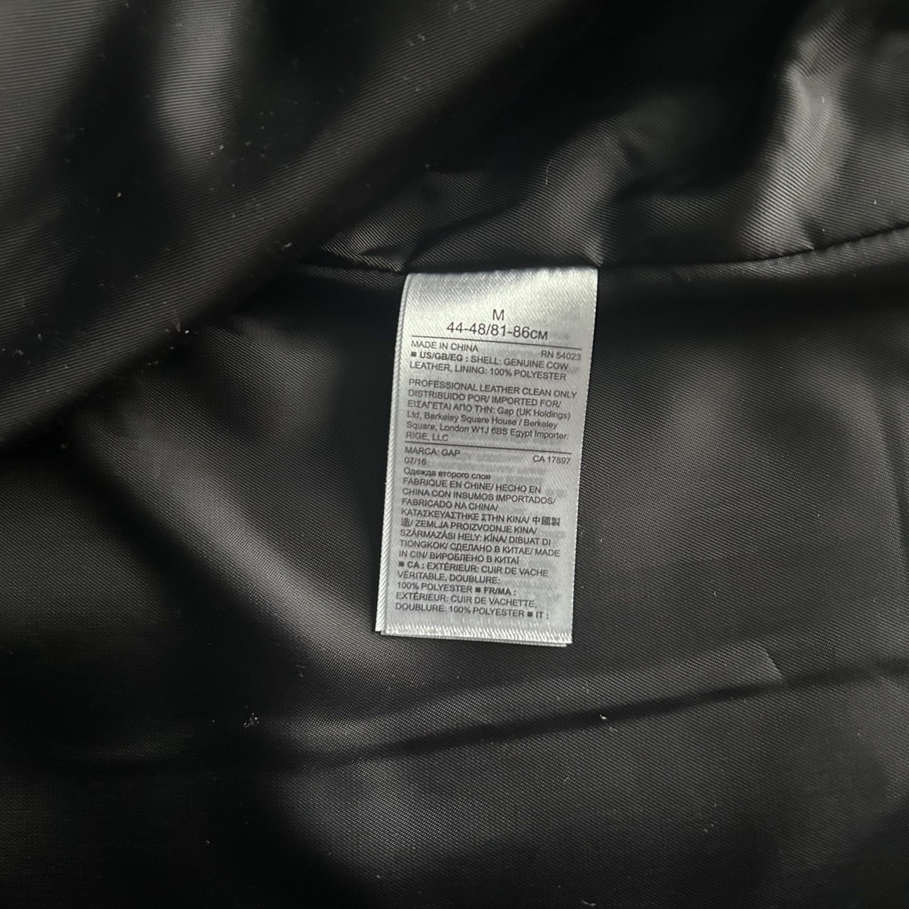 Gap × John Elliott GAP X JOHN ELLIOT LEATHER JACKET Size US M / EU 48-50 / 2 - 5 Thumbnail