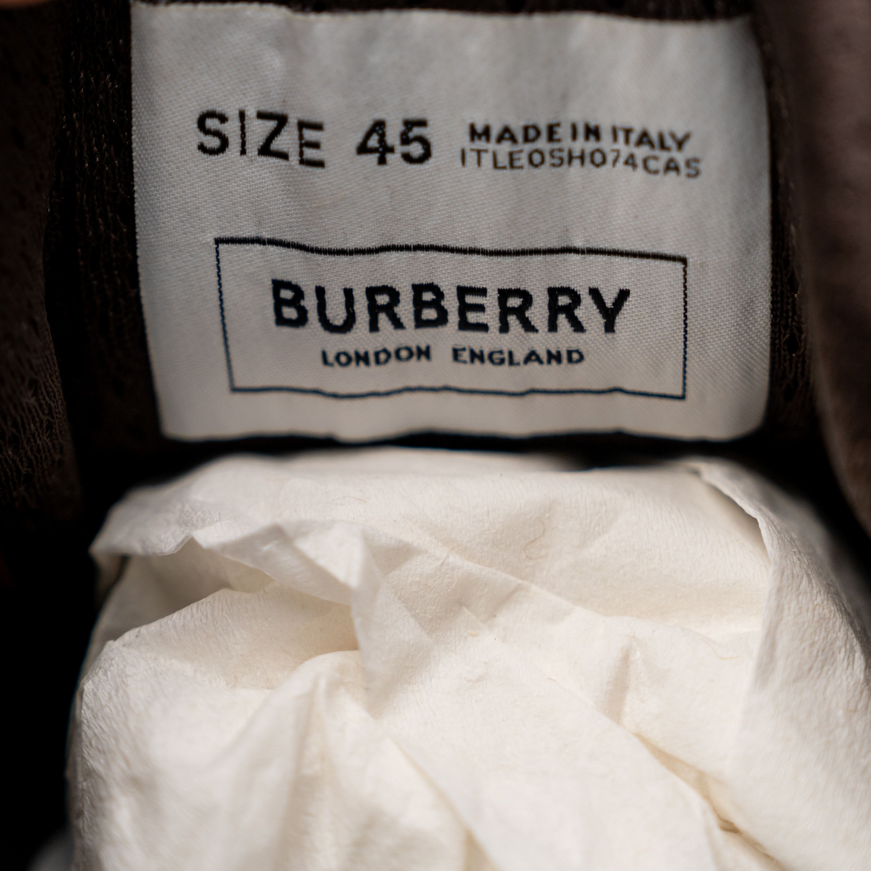 Burberry Burberry Arthur Lace Brown Sneakers Leather Earth Big Laces Size US 12 / EU 45 - 9 Thumbnail