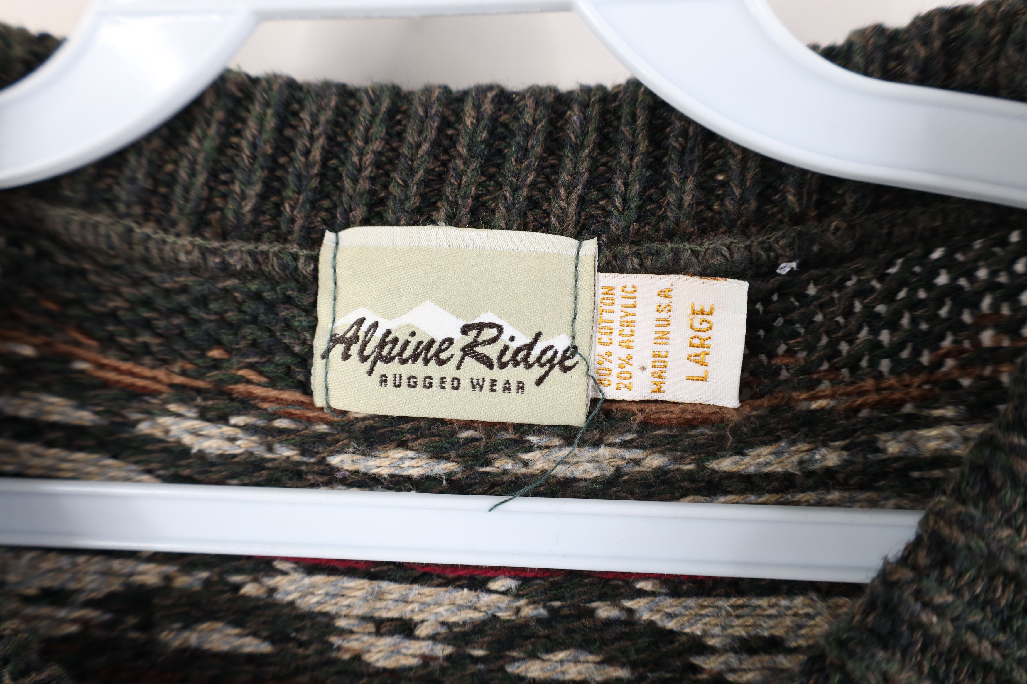 Vintage Vintage 90s Streetwear Fair Isle Knit Crewneck Sweater USA Size L / US 10 / IT 46 - 4 Thumbnail