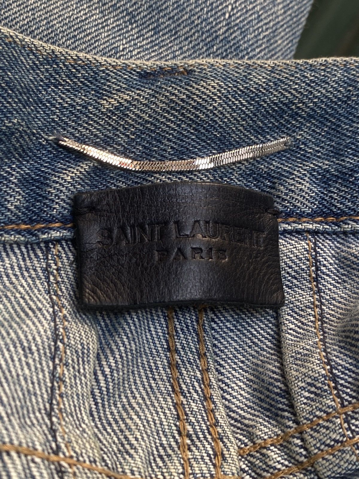 Saint Laurent Paris Saint Laurent Paris - Surf Sound D01 Distressed Crash Denim Size US 32 / EU 48 - 9 Thumbnail