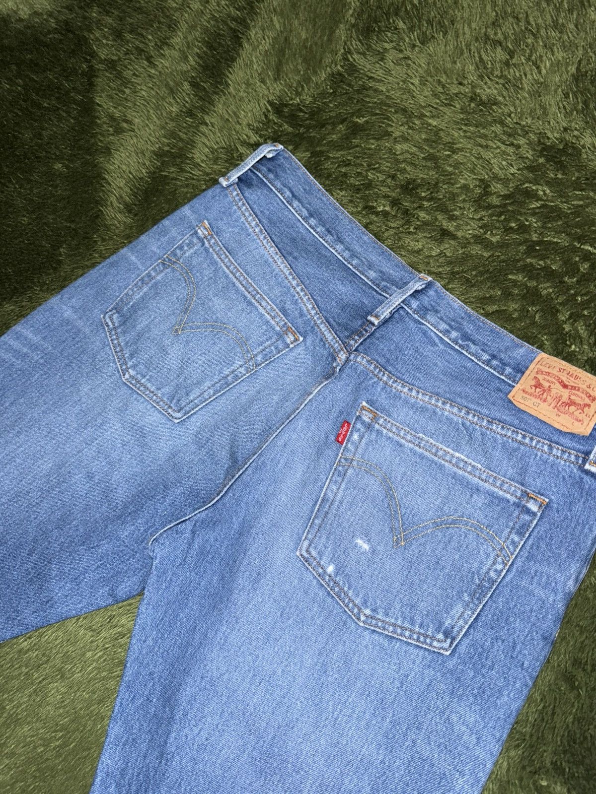 Levi's [W30/L32] Levi’s 501 CT Destroyed Denim Pants Light Indigo Size US 32 / EU 48 - 8 Thumbnail