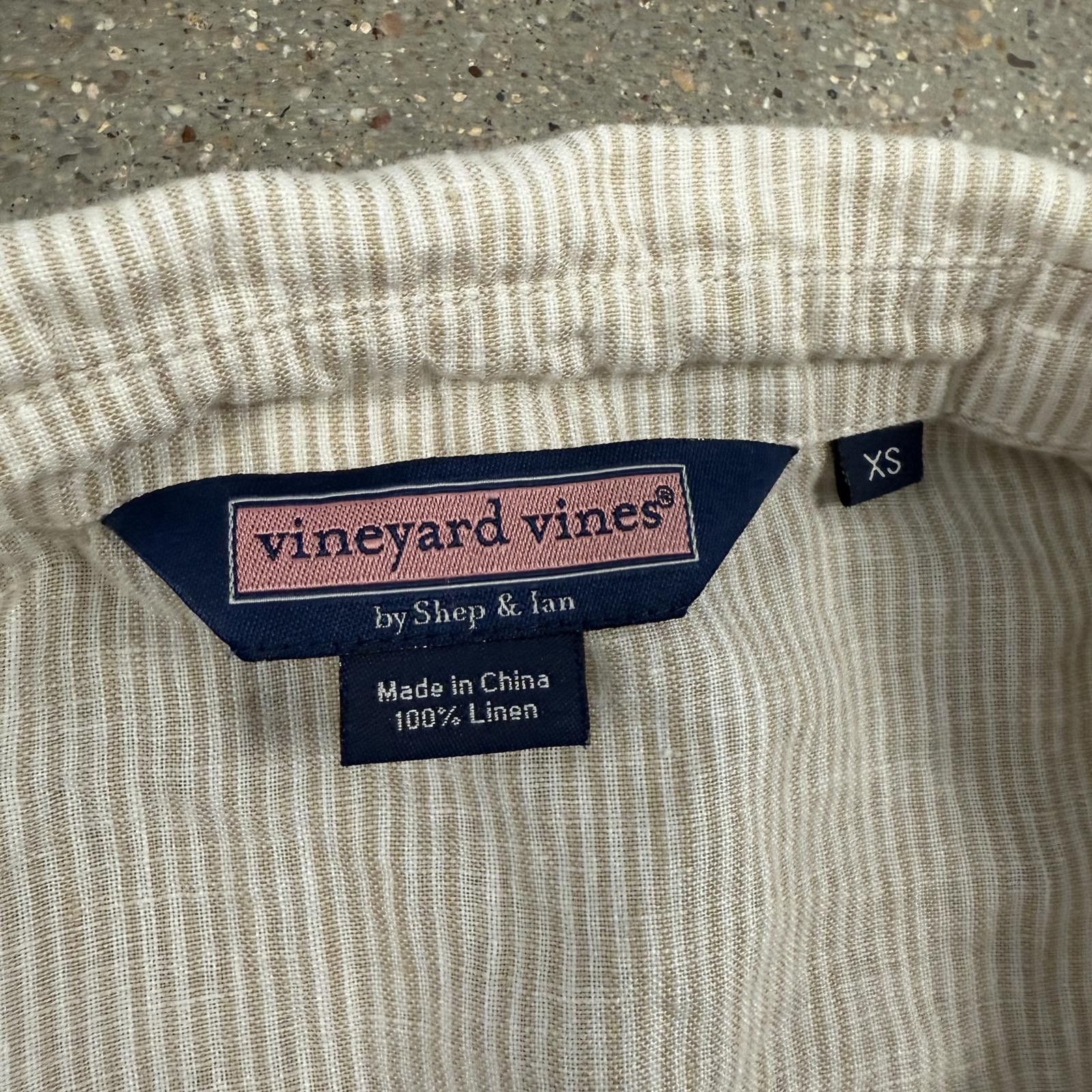 Vineyard Vines Vineyard Vines Women's 100% Linen Tunic - XS Blouse Size XS / US 0-2 / IT 36-38 - 3 Thumbnail