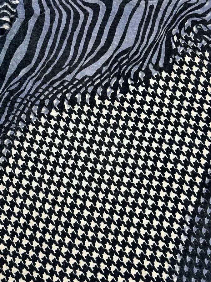 Just Cavalli SS2001 Cavalli Psycho Multi-Patterned T-Shirt Size US S / EU 44-46 / 1 - 7 Thumbnail
