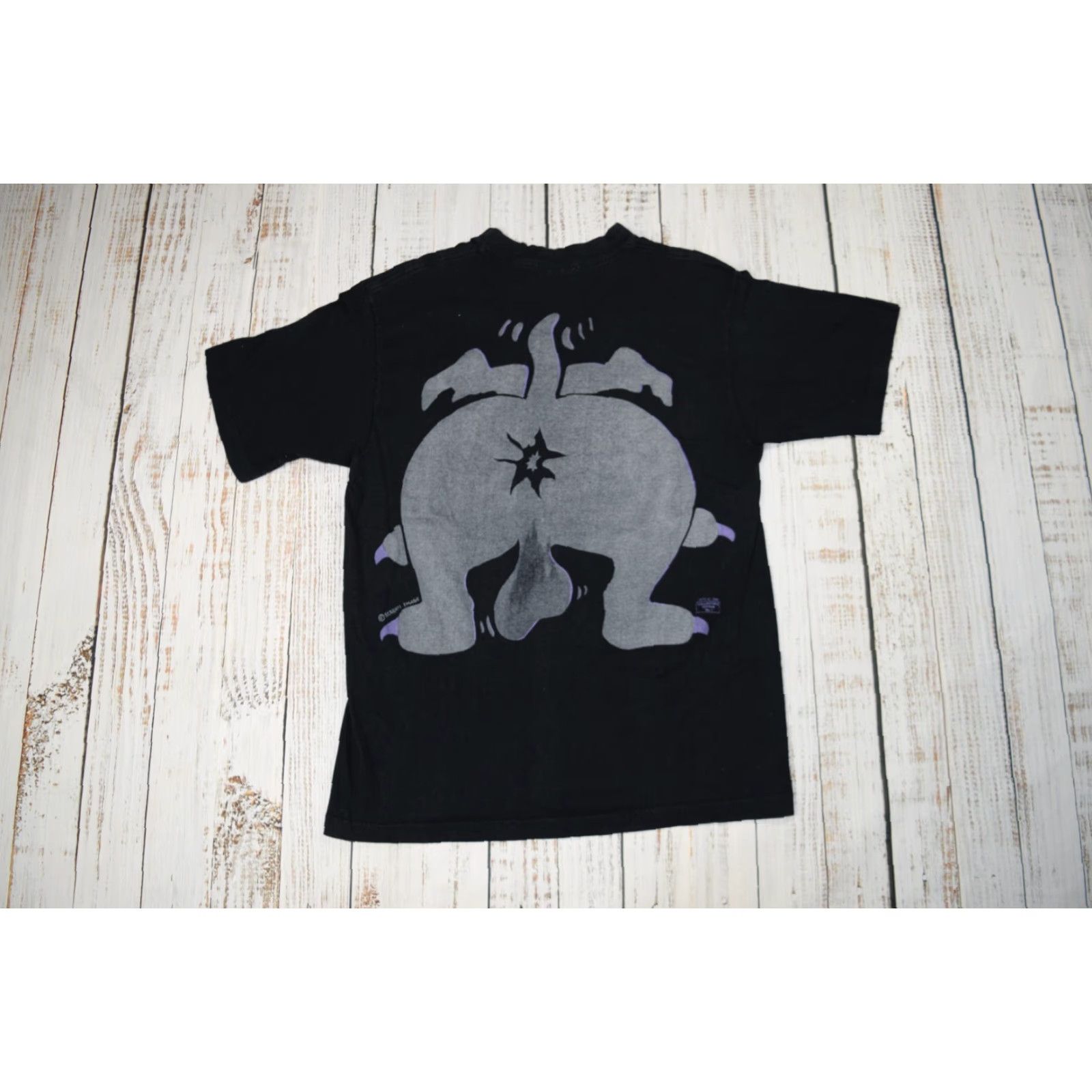 Vintage VINTAGE 90S DOG BALLS JUST HANGIN OUT T-SHIRT LARGE PRINT GREY FUNNY JOKE L USA Shirt Mens T-Shirt Size L Black Cotton SHORT SLEEVE ROUND NECK DOT BBN Size US L / EU 52-54 / 3 - 7 Thumbnail
