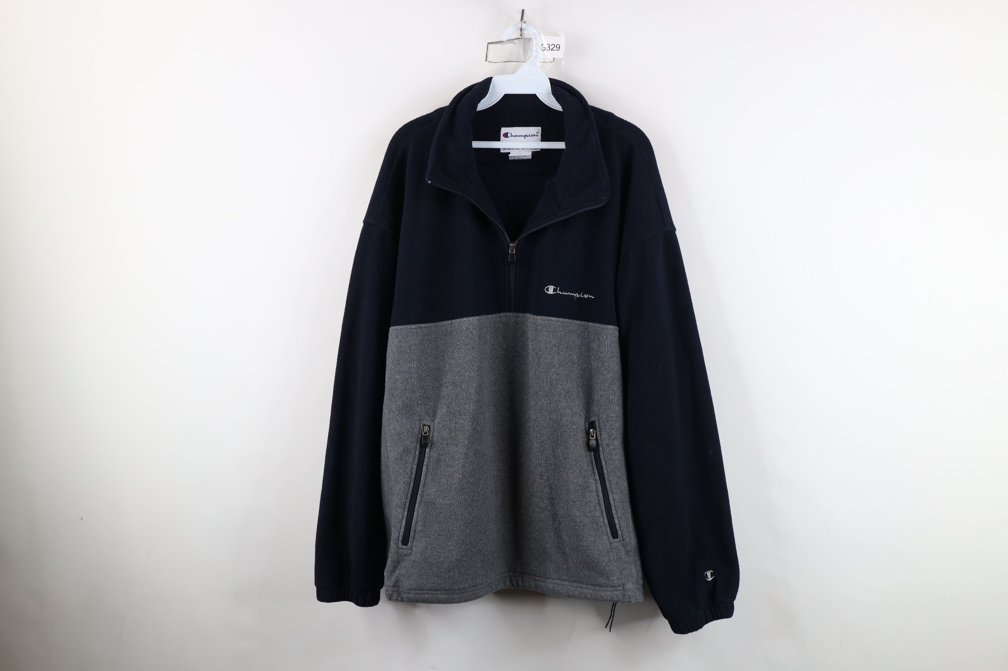Champion Vintage 90s Champion Heavy Half Zip Fleece Pullover Sweater Size US XL / EU 56 / 4 - 1 Thumbnail