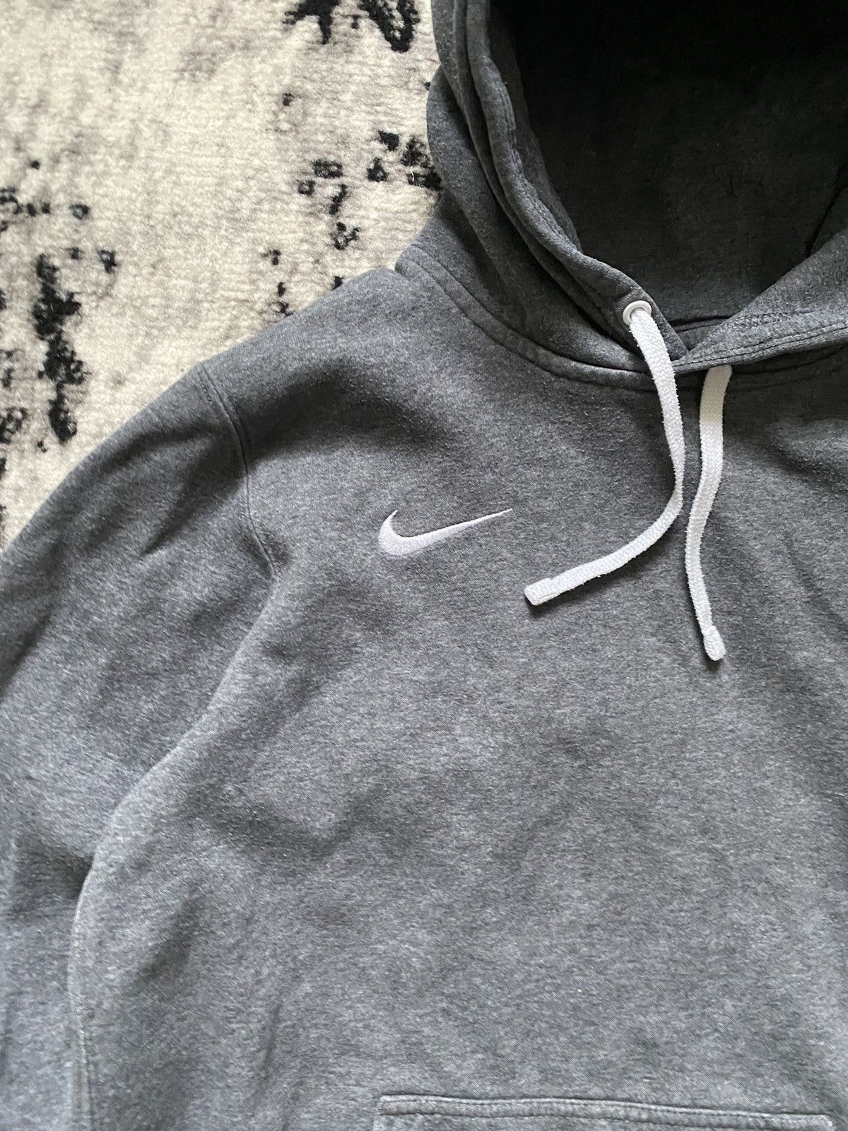 Nike × Vintage Nike Vintage Hoodie Boxy Streetwear Y2k Small Logo Drill Size US S / EU 44-46 / 1 - 4 Thumbnail