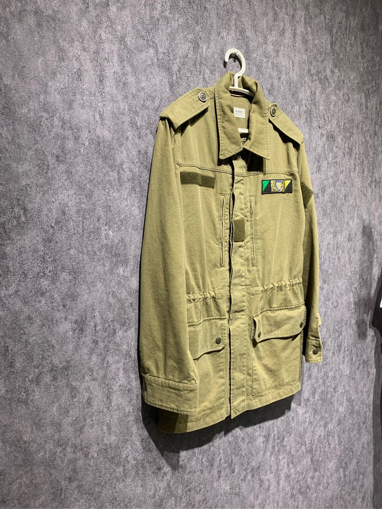 Saint Laurent Paris Saint laurent size 38 Shark Army Green Jacket 2501-Nextarro Size US M / EU 48-50 / 2 - 4 Thumbnail
