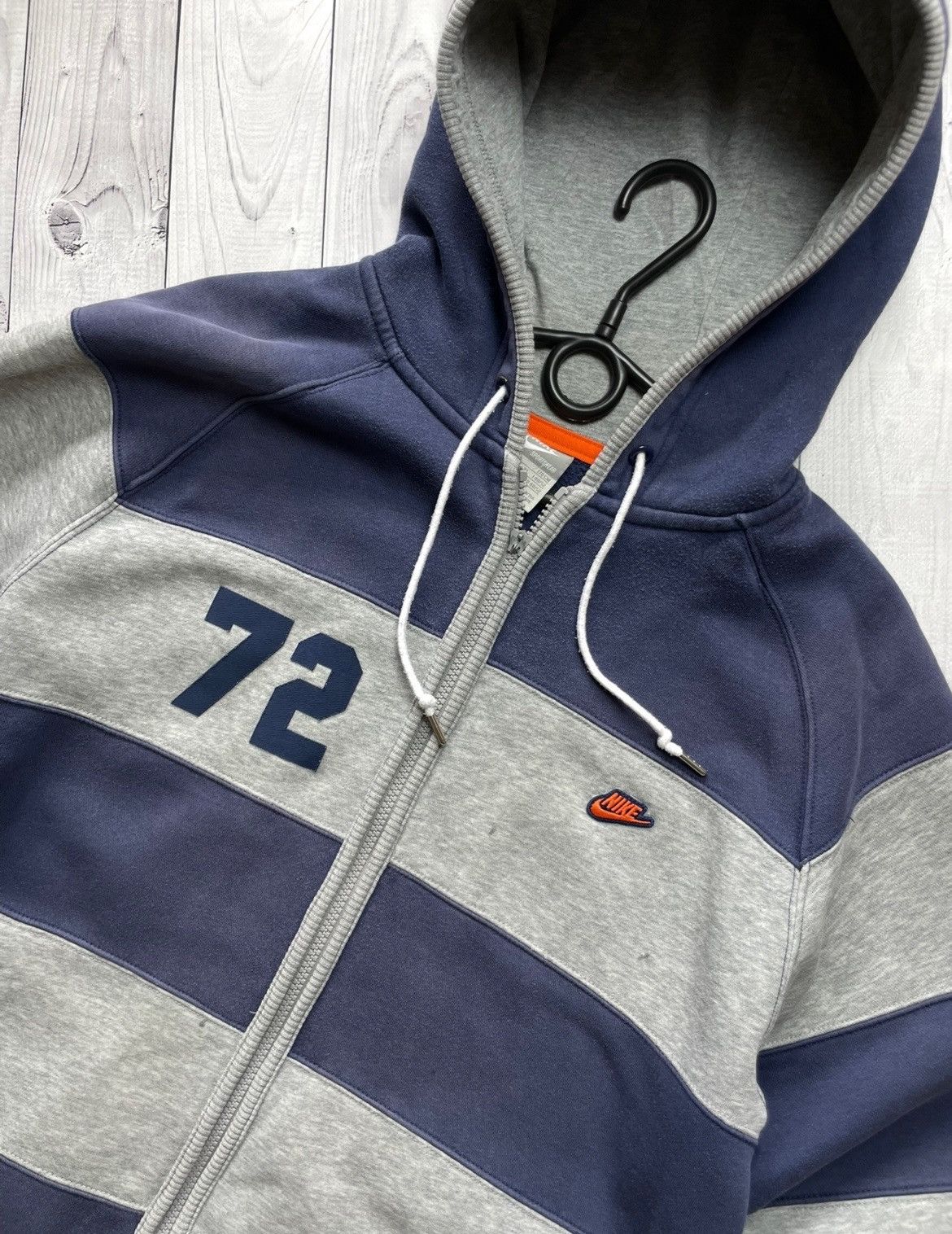 Nike × Vintage Vintage Nike striped zip hoodie size M 1972 Size US M / EU 48-50 / 2 - 2 Thumbnail