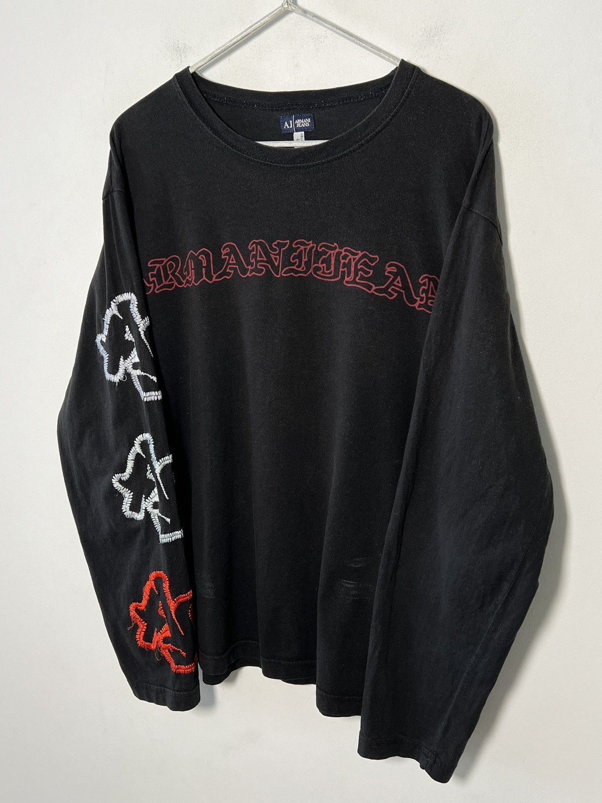 Giorgio Armani Armani Jeans longsleeve y2k goth erd Size US L / EU 52-54 / 3 - 2 Thumbnail