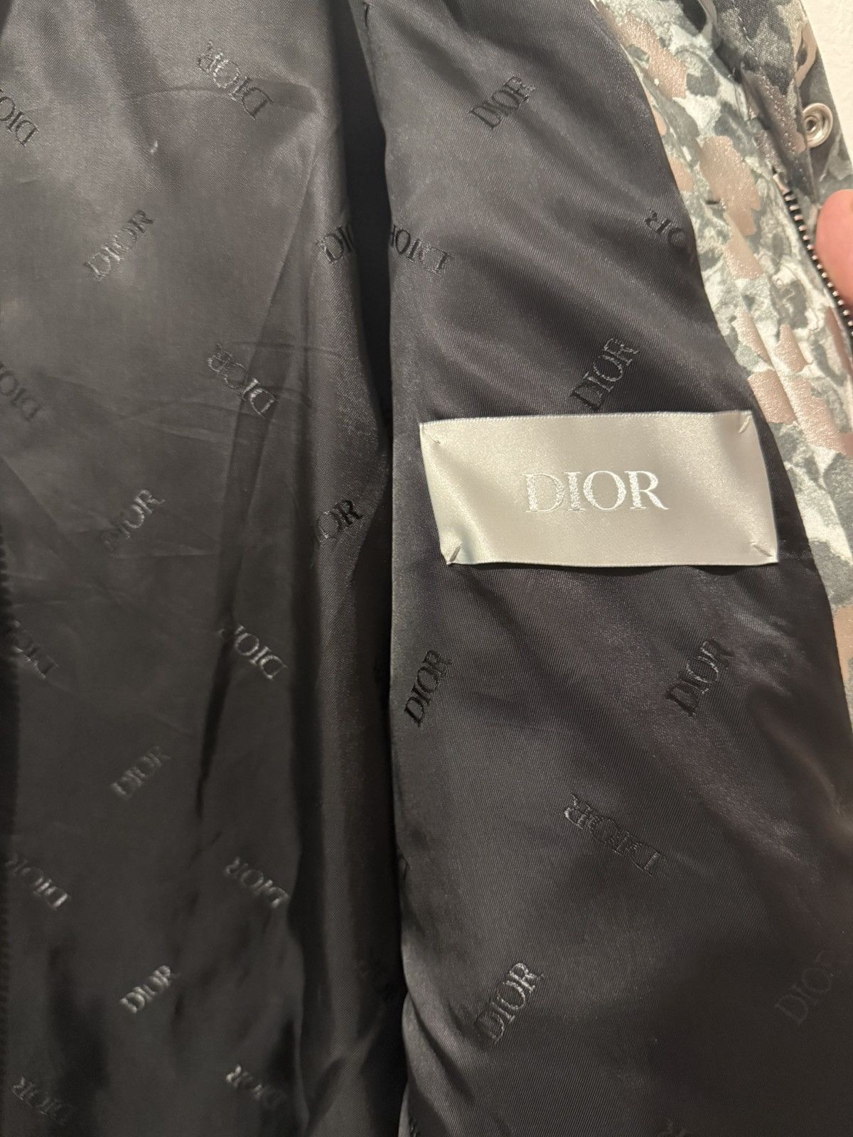Dior Dior x MMW Pre-Fall 19 Silver Leopard Jacquard Field Jacket Size US L / EU 52-54 / 3 - 10 Thumbnail