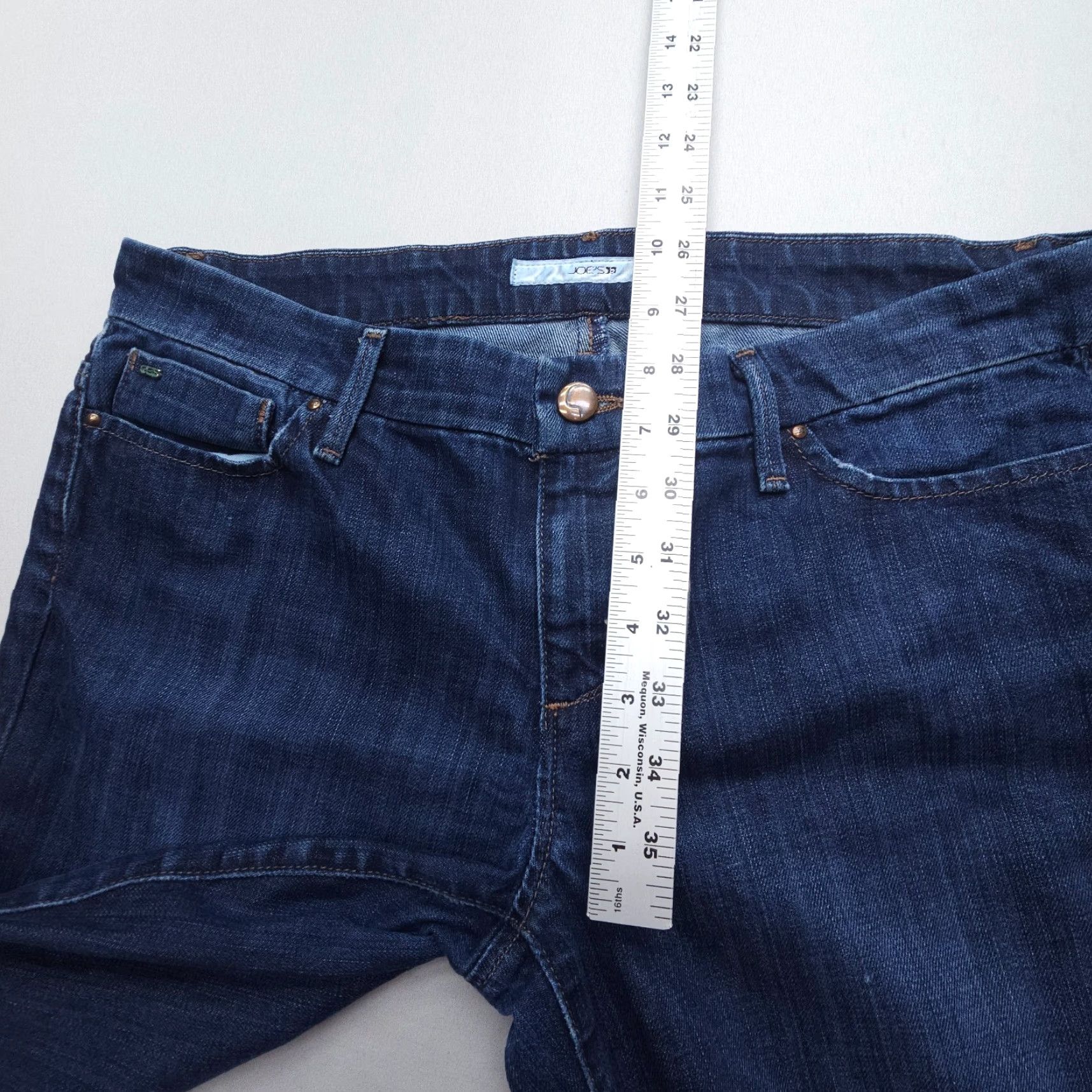 Vintage Joe's Provocateur Jeans Bootcut Low Rise Size 31 Dark Wash Denim Y2K 2000s Boho Size 24" / US 00 / IT 34 - 6 Thumbnail