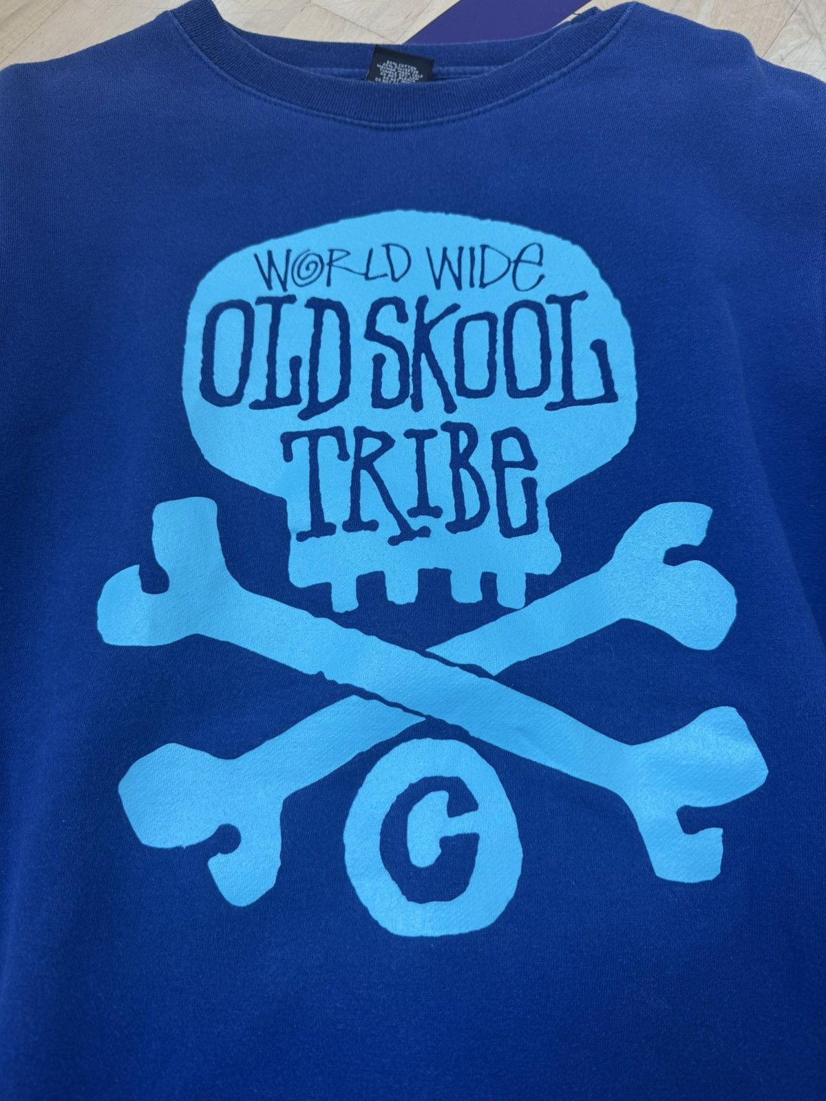 Stussy Stussy Old Skool Tribe Crewneck Size Large Size US L / EU 52-54 / 3 - 2 Thumbnail