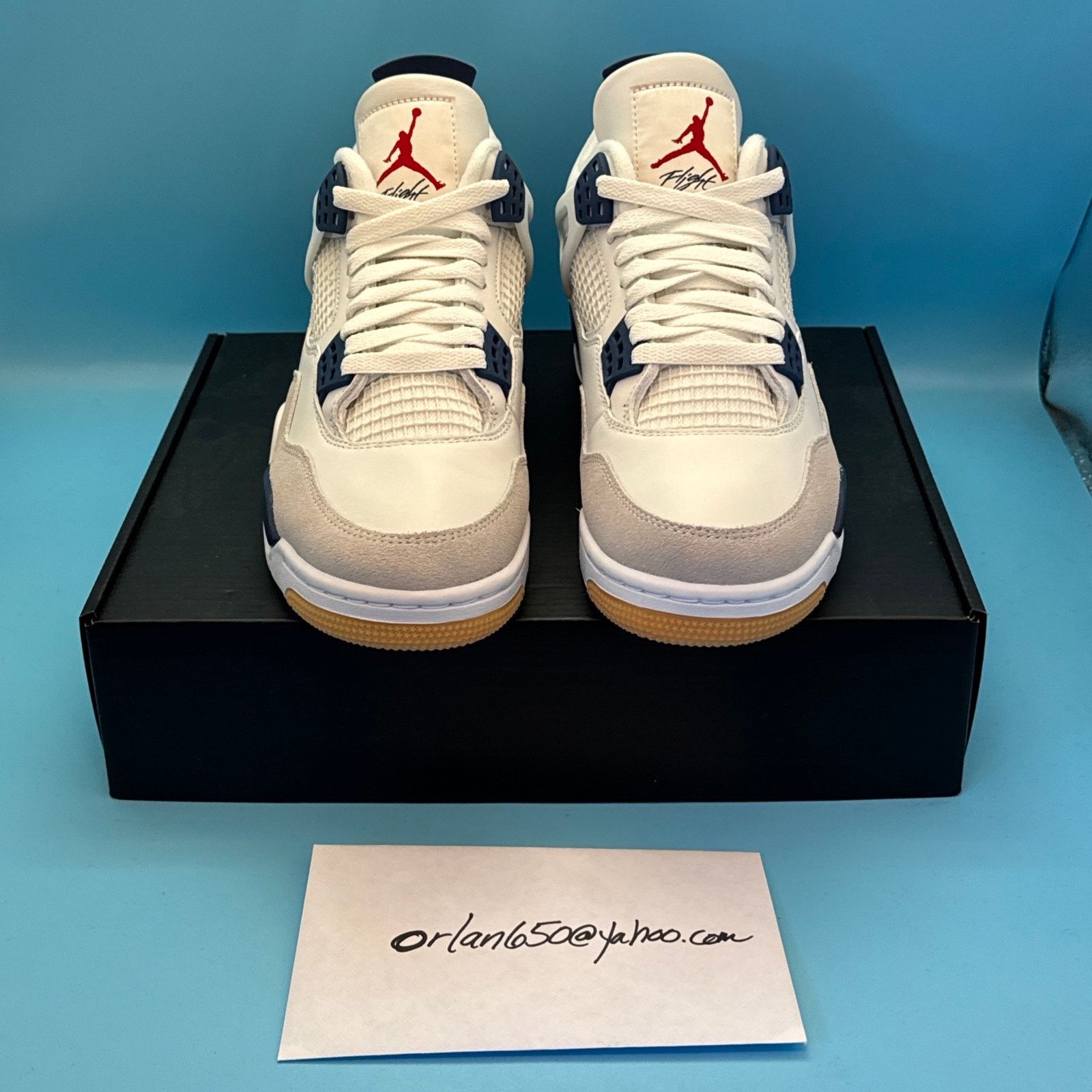 Nike Jordan 4 Retro SB 2025 Navy m8 w9.5 Size US 8 / EU 41 - 4 Thumbnail