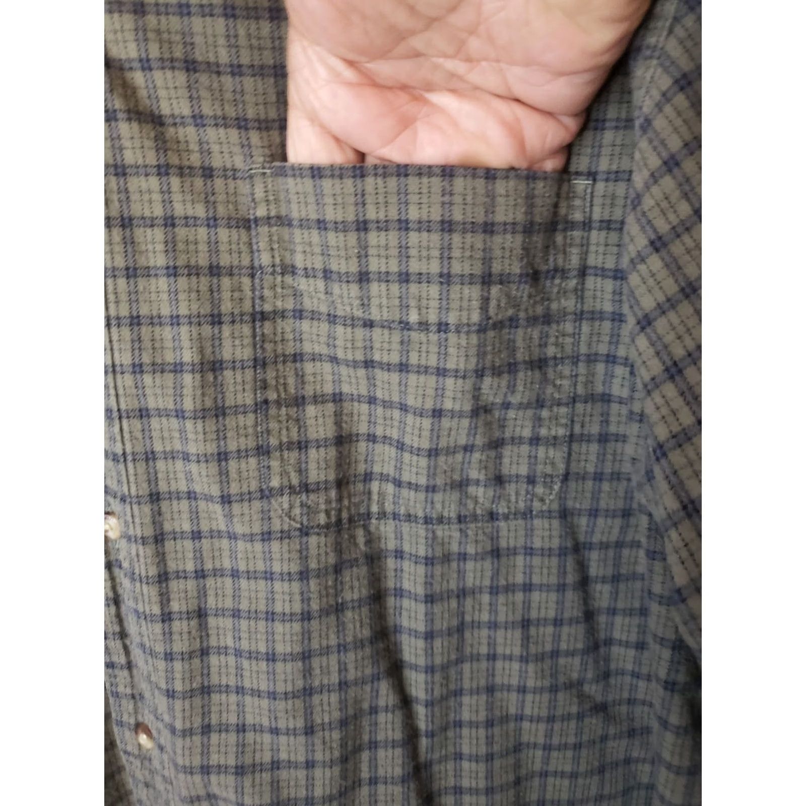 Eddie Bauer Eddie Bauer Button-Up Flannel Shirt Mens 2XL Blue Gray Check Cotton Outdoor Casual Comfort Lumberjack Mens Size US XXL / EU 58 / 5 - 4 Thumbnail