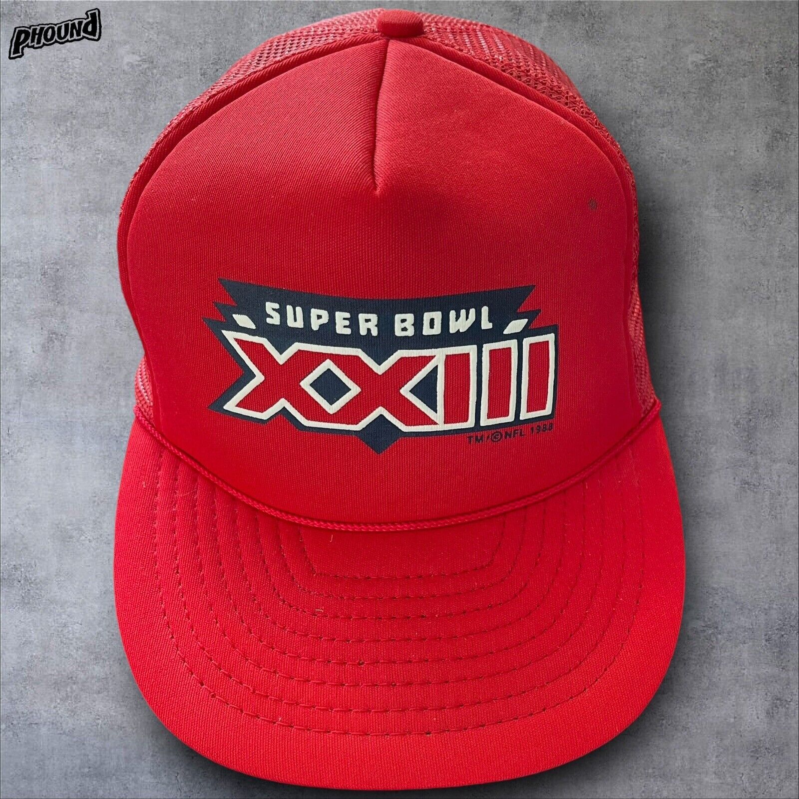 Vintage Super Bowl XXIII Hat Snapback Cap Mesh Vtg Logo Trucker 23 Size ONE SIZE - 1 Thumbnail