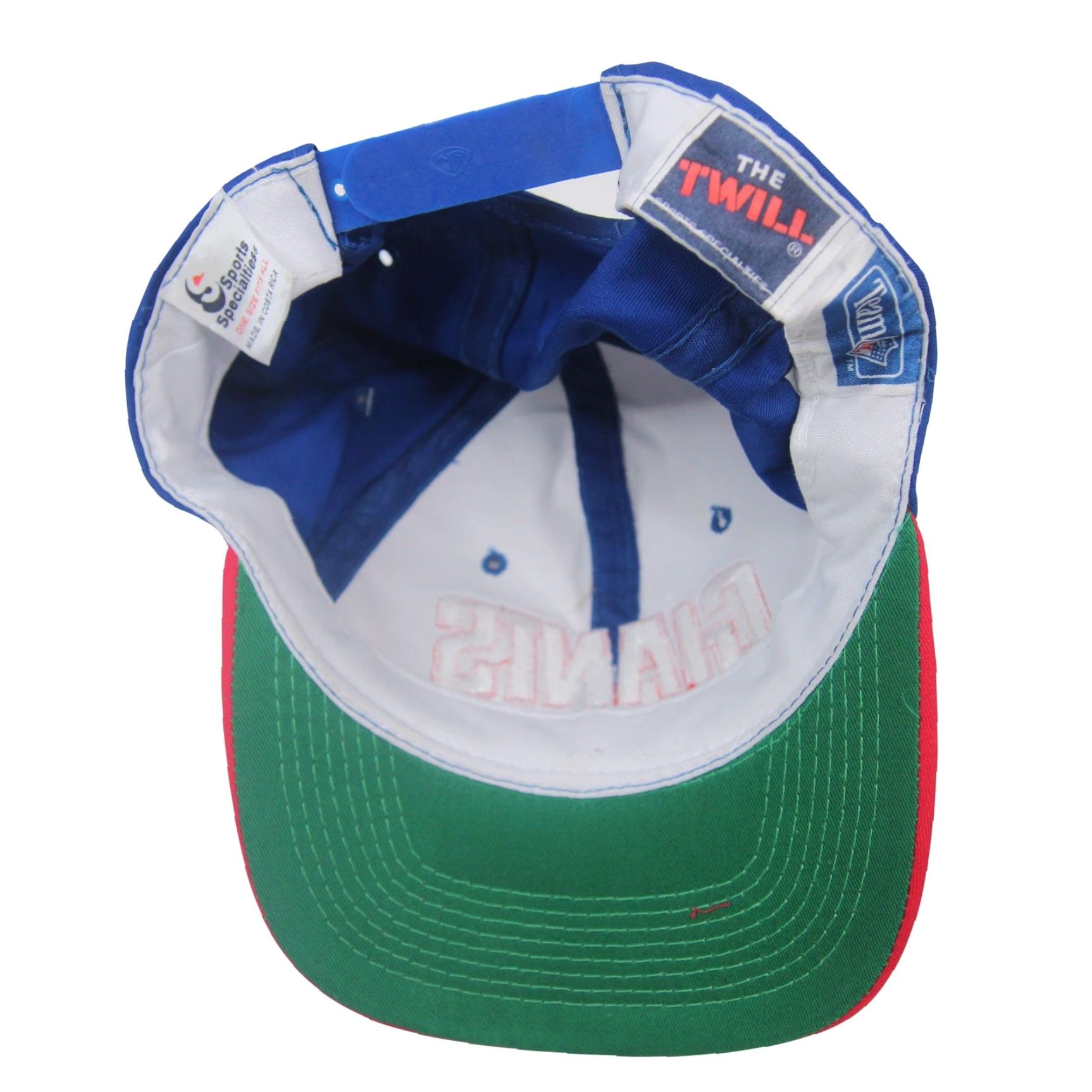 Sports Specialties VINTAGE Sport Specialties New York Giants Spellout Snapback Blue Red OS Adjustable Men Size ONE SIZE - 5 Thumbnail