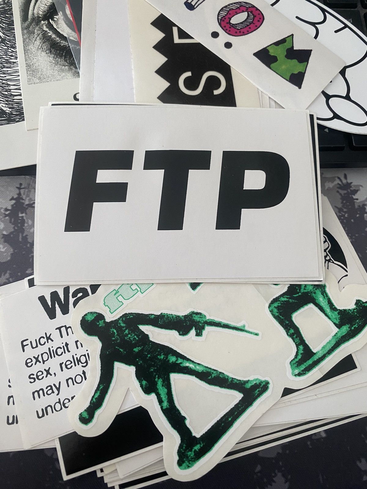 Fuck The Population FTP logo sticker Size ONE SIZE - 1 Preview