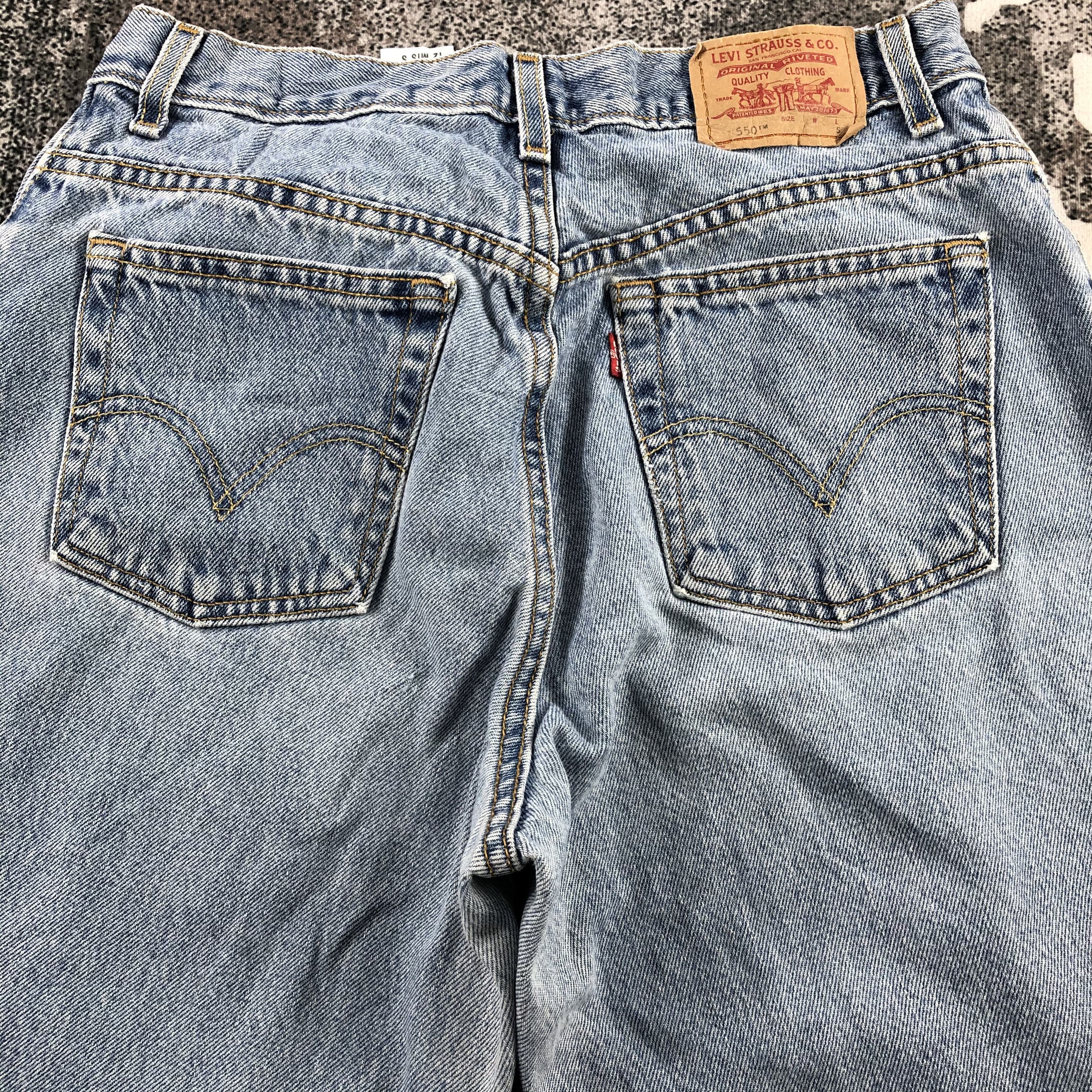 Levi's Vintage Levis 550 Jeans Medium Wash Denim KJ876 Size 31" - 4 Thumbnail