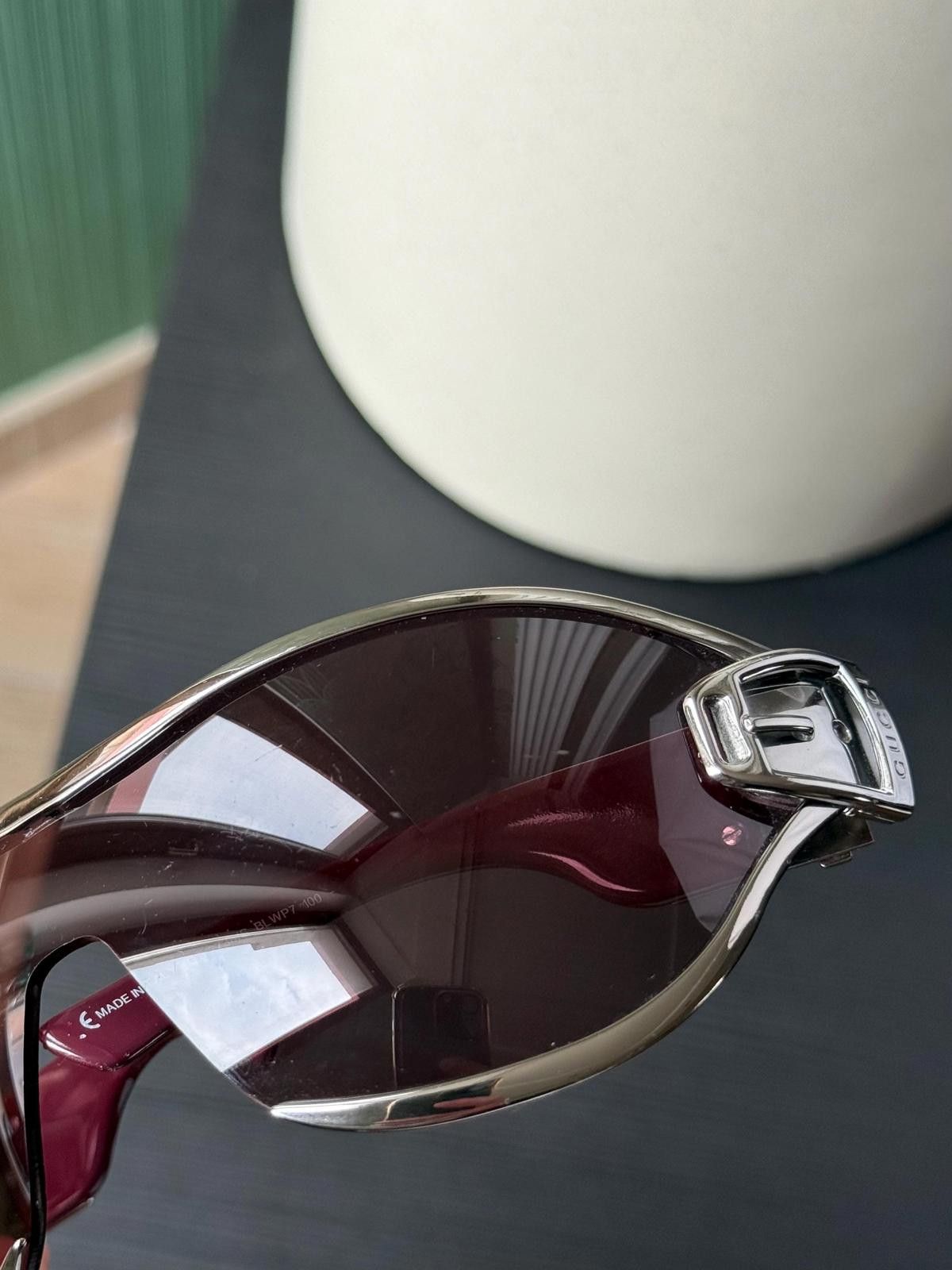 Gucci Gucci Sunglasses Buckle Shield Mask Oversized GG 2738/S Size ONE SIZE - 10 Thumbnail