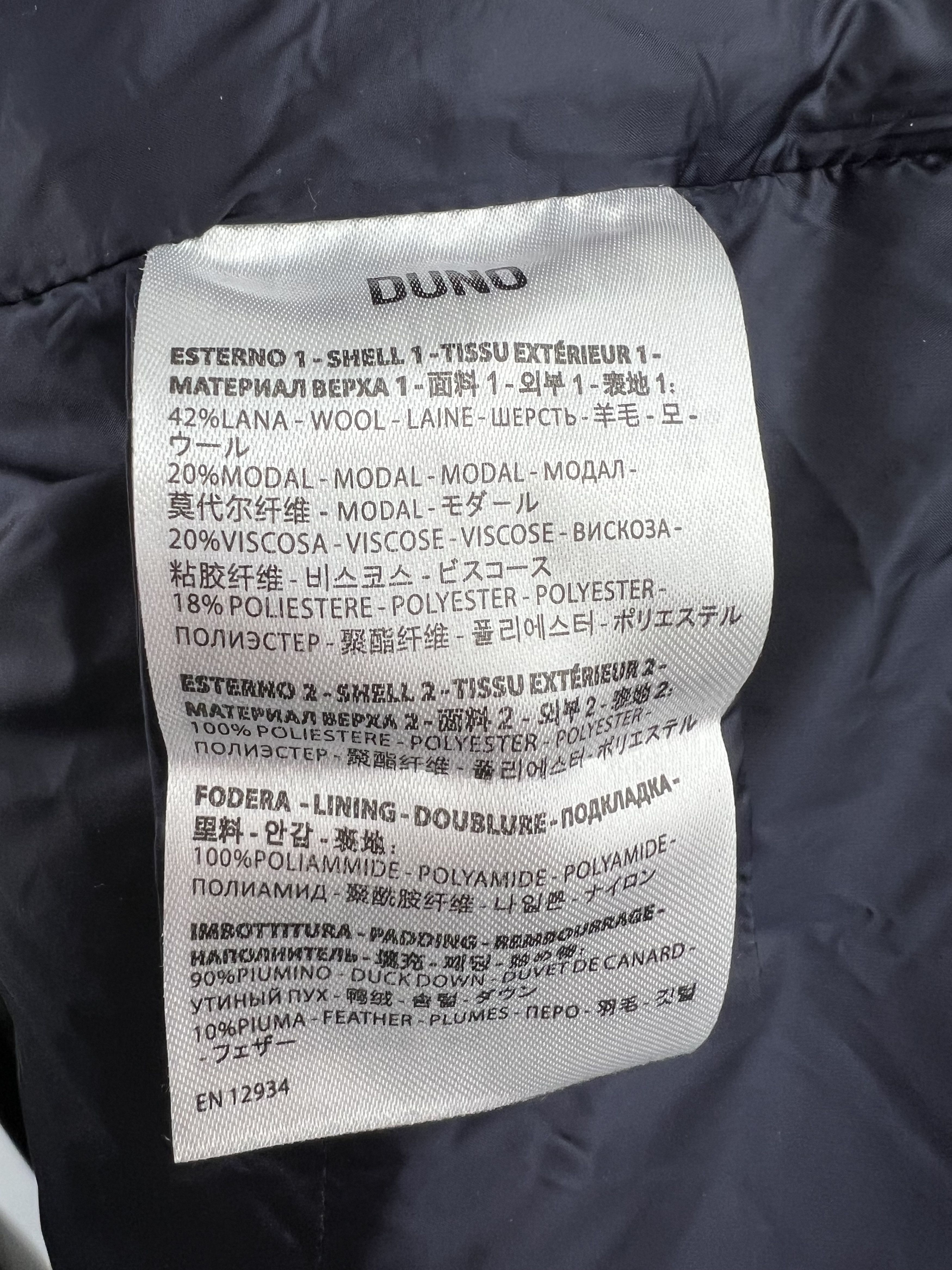 Designer Duno Women's Navy Blue Wool Down Hooded Jacket Size IT48 Size XL / US 12-14 / IT 48-50 - 15 Thumbnail