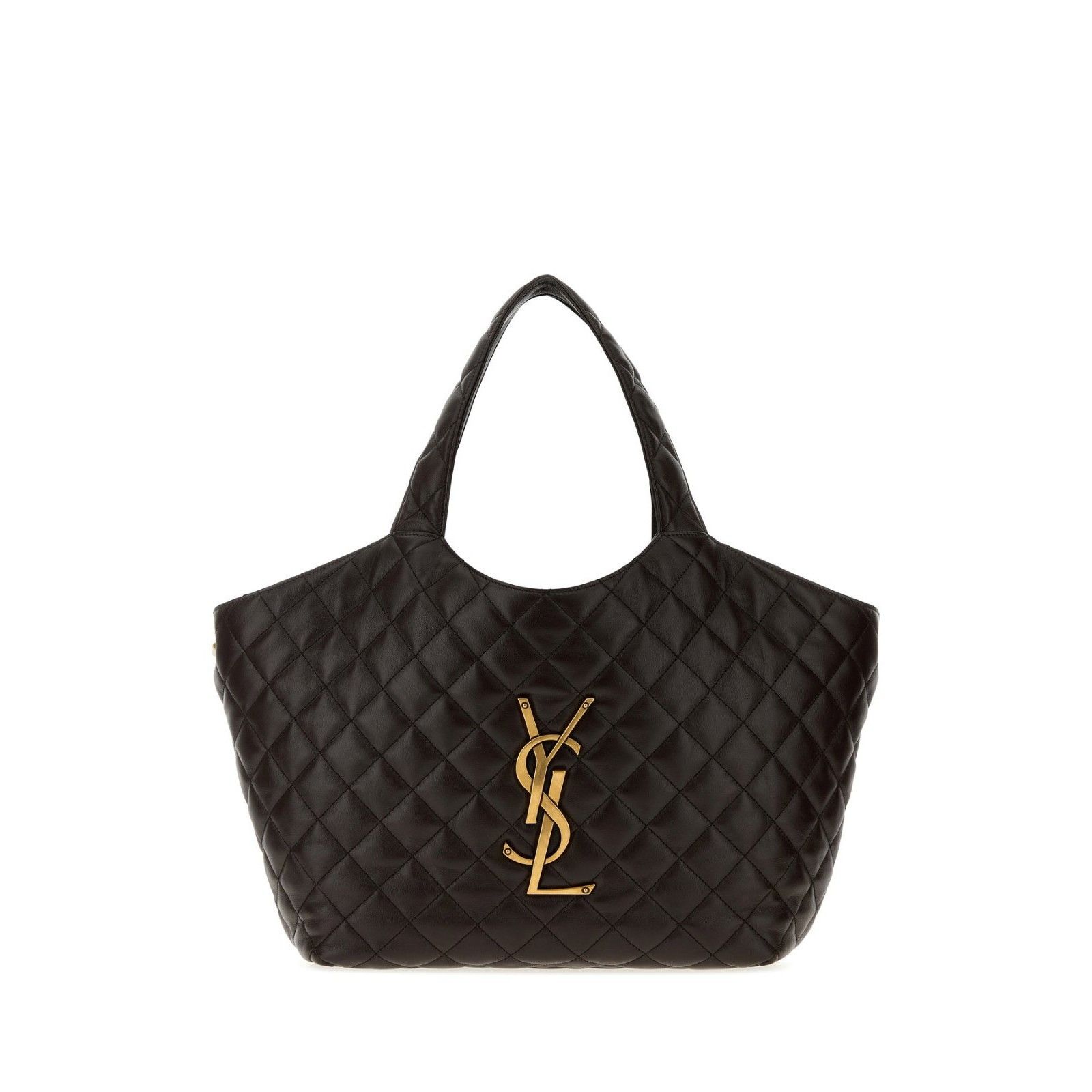 Saint Laurent Paris SAINT LAURENT $4700 Icare Medium Dark Chocolate Tote Bag New Size ONE SIZE - 1 Thumbnail