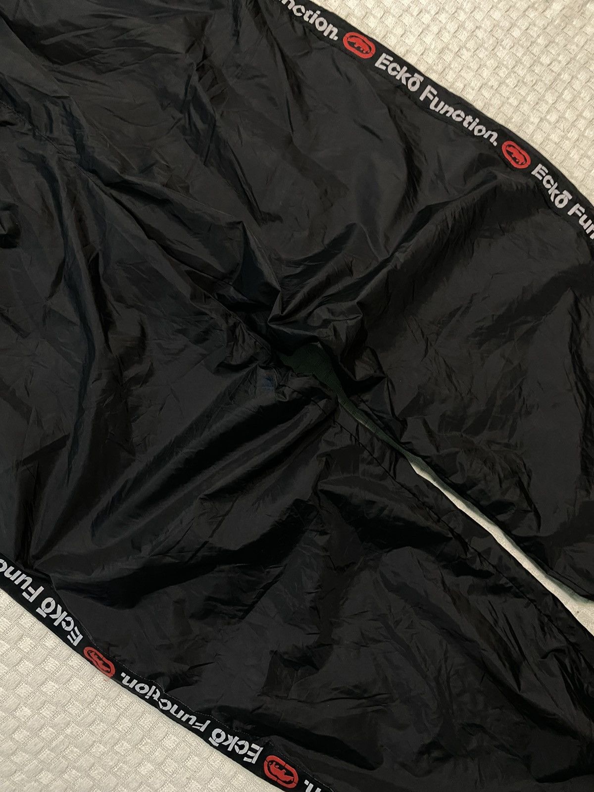 Ecko Unltd. 💥 VINTAGE ECKO 90S BAGGY WIDE LEG SWOOSH TRACK PANTS Y2K Size US 28 / EU 44 - 6 Thumbnail