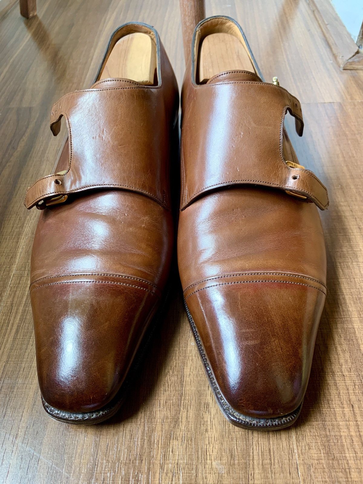 Gaziano & Girling Gaziano & Girling for RLPL GLYNN Double Monk Shoes Size US 11.5 / EU 44-45 - 4 Thumbnail
