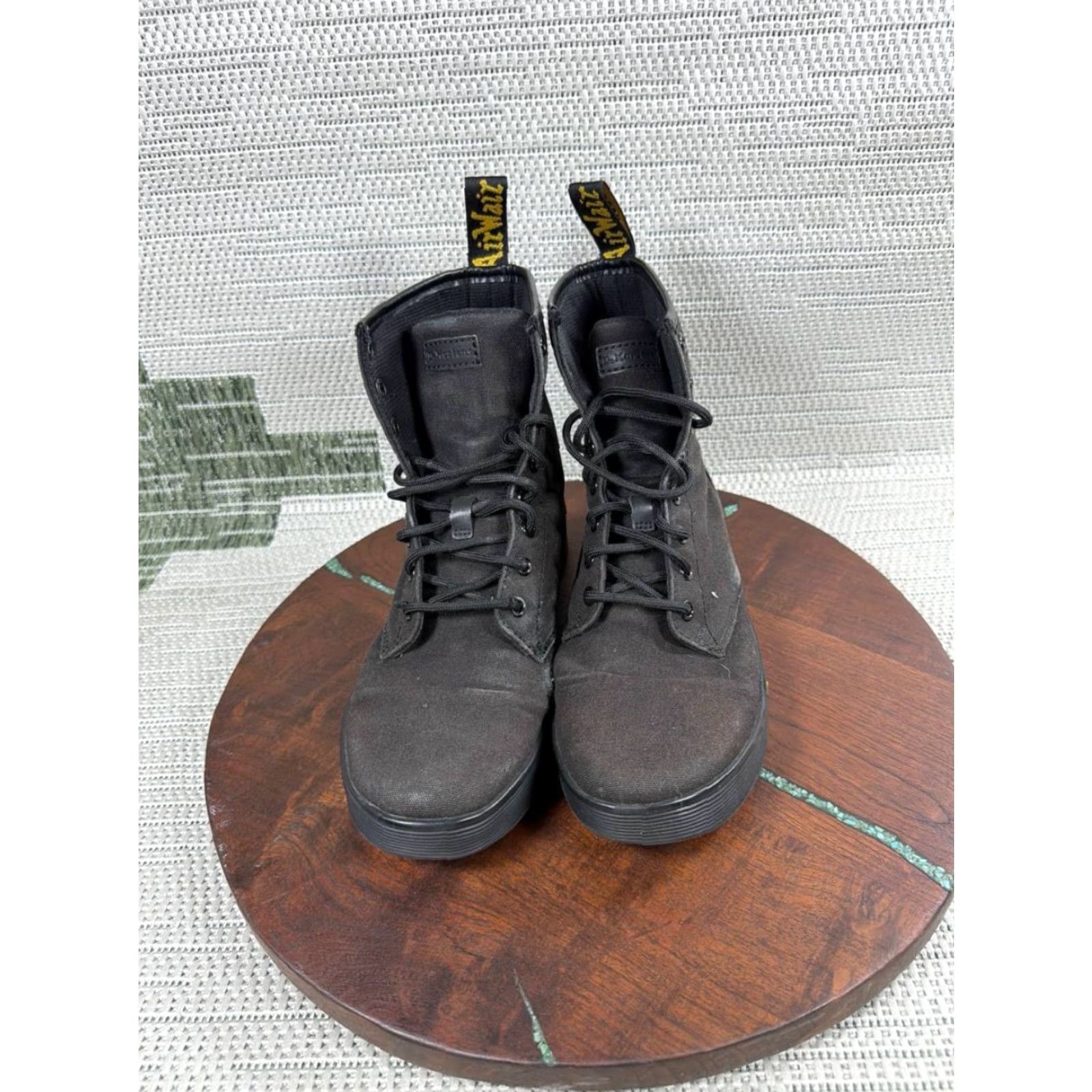 Dr. Martens VINTAGE Dr Martens Cairo Boots Mens Size 8 Black Canvas Round Toe Ankle Lace Up Chukka Shoes Casual Mens Size US 8 / EU 41 - 2 Thumbnail