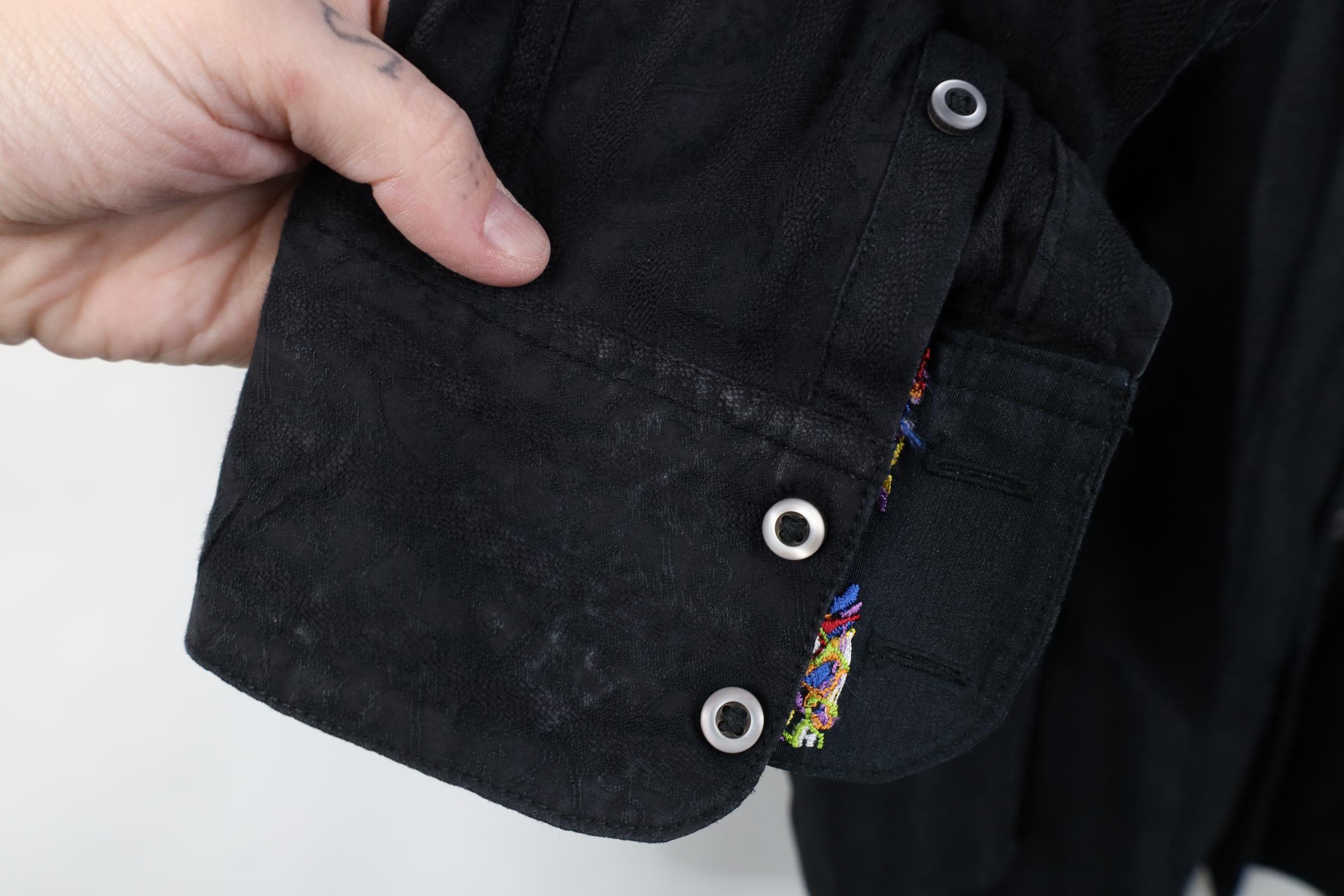 Robert Graham Robert Graham Rainbow Flip Cuff Collared Button Shirt Black Size US L / EU 52-54 / 3 - 7 Thumbnail