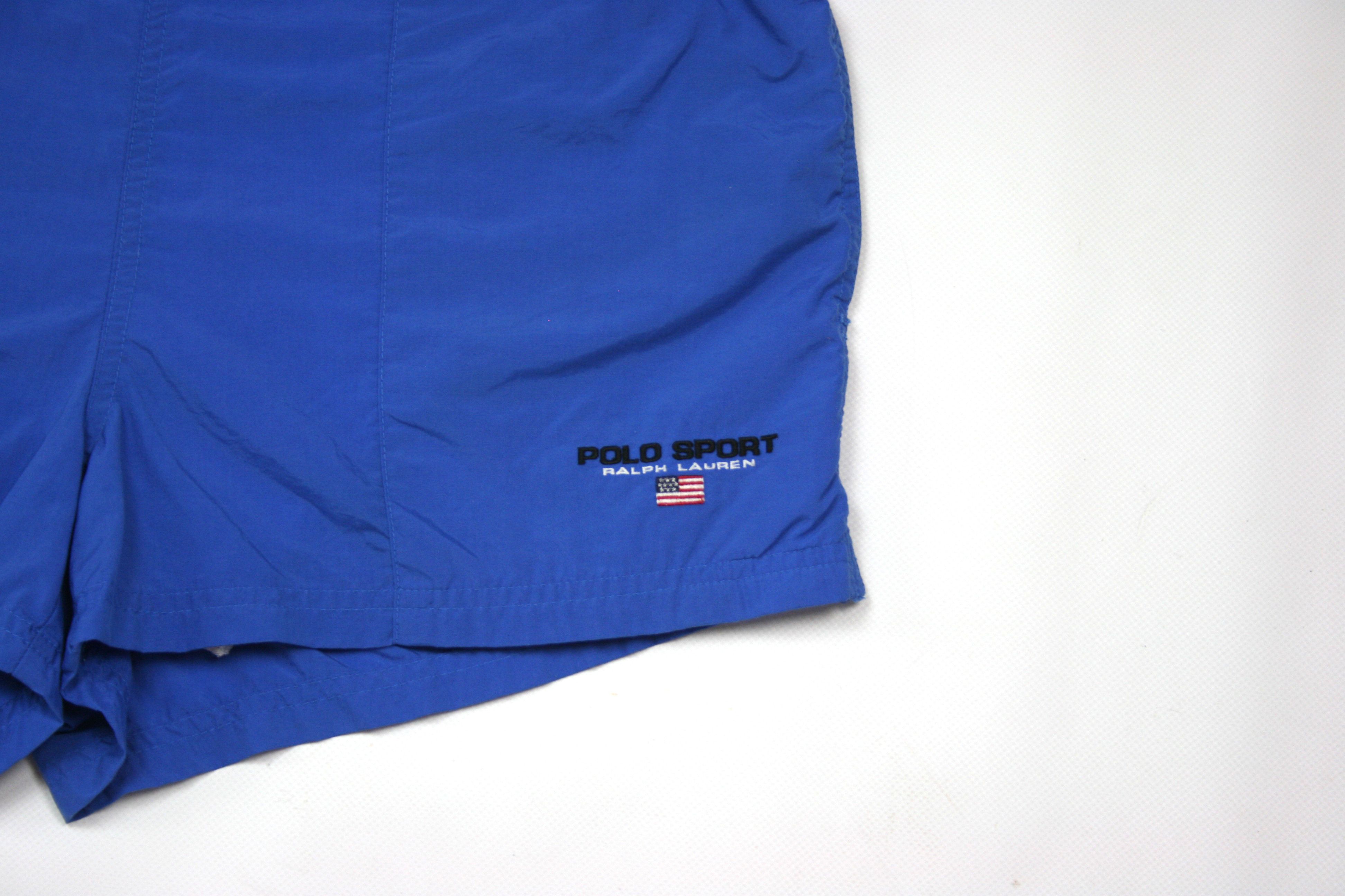 Polo Ralph Lauren 90S Polo Sport Logo Nylon Swim Shorts Vintage Size US 30 / EU 46 - 4 Thumbnail