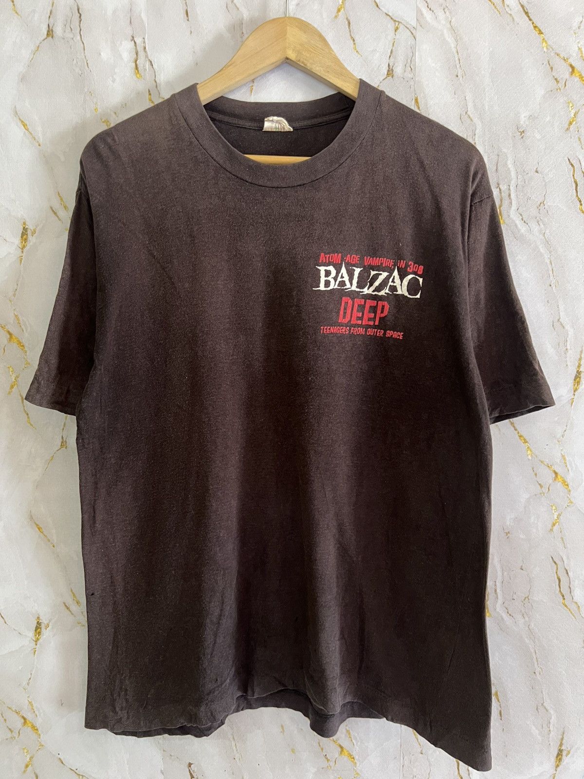 Punk and Yo Vintage Balzac “Deep” Shirt – Japanese Horror Punk Tee Size US L / EU 52-54 / 3 - 1 Thumbnail