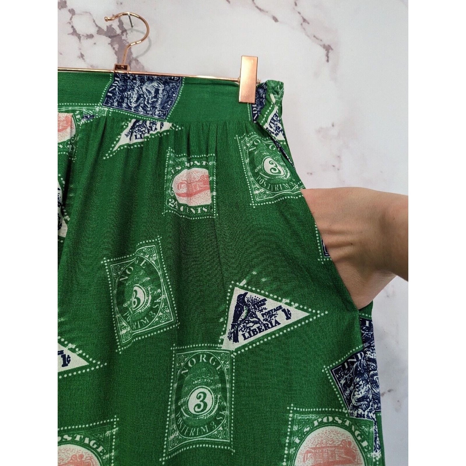 Anthropologie Anthropologie Porridge Skirt Women XS Getaway Stamp Bird Size 26" / US 2 / IT 38 - 14 Thumbnail