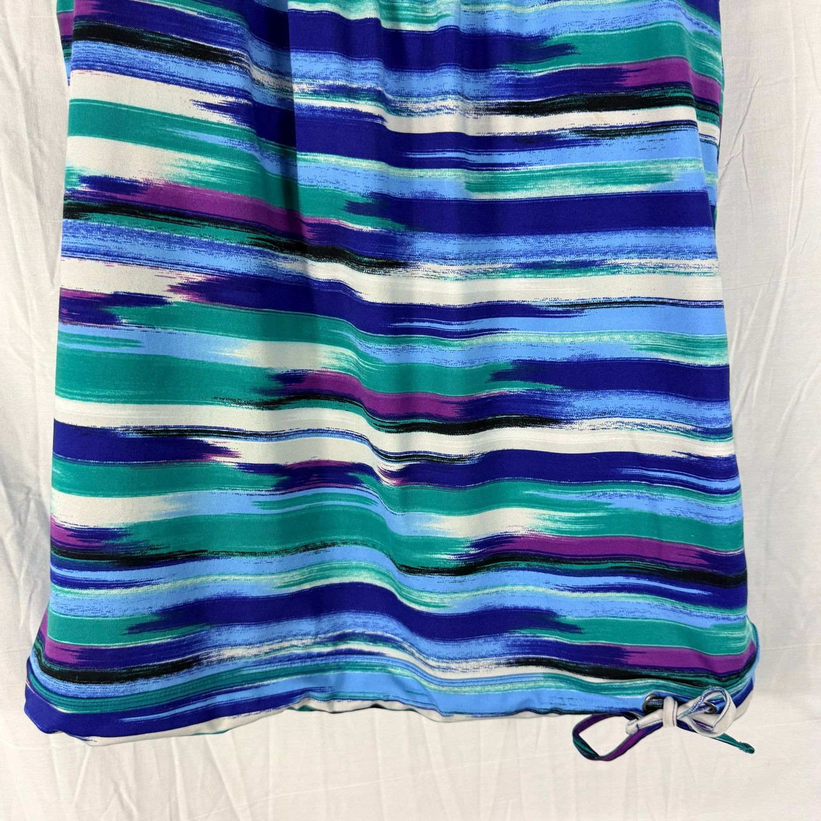 Athleta Athleta Tinker Tank S Blue/Green Print Built in Bra 581409 Size S / US 4 / IT 40 - 3 Thumbnail
