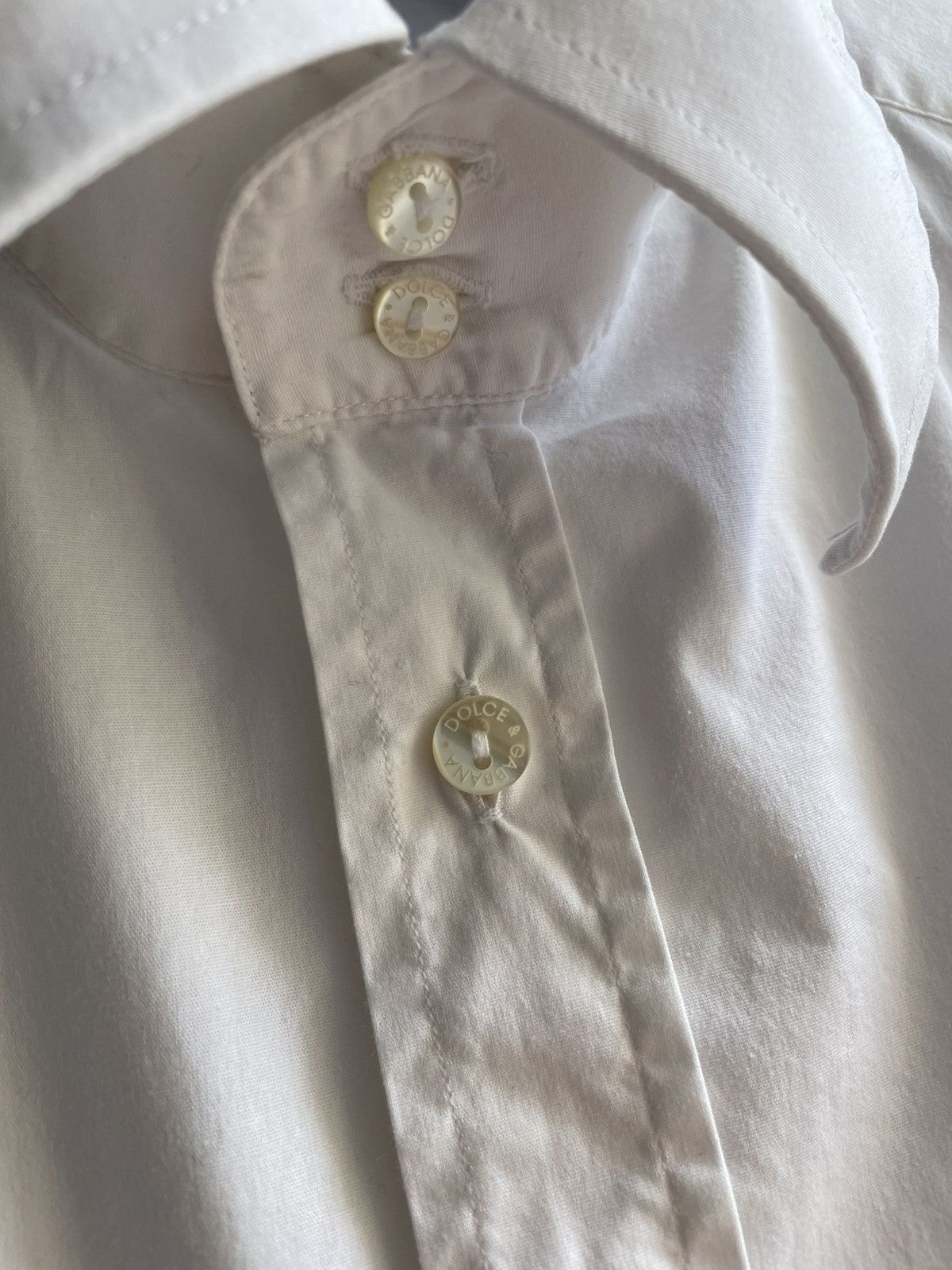 Dolce & Gabbana Dolce&Gabbana Mens White long sleeve shirt size 41 Size 40R - 4 Thumbnail