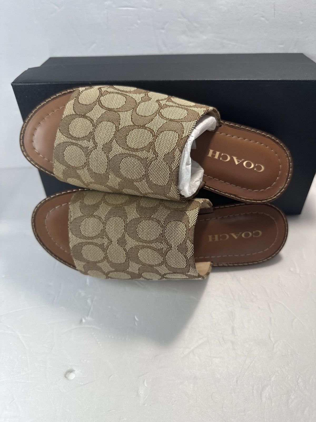 Coach Hazel Sandal In Signature Jacquard Size US 7.5 / IT 37.5 - 3 Thumbnail