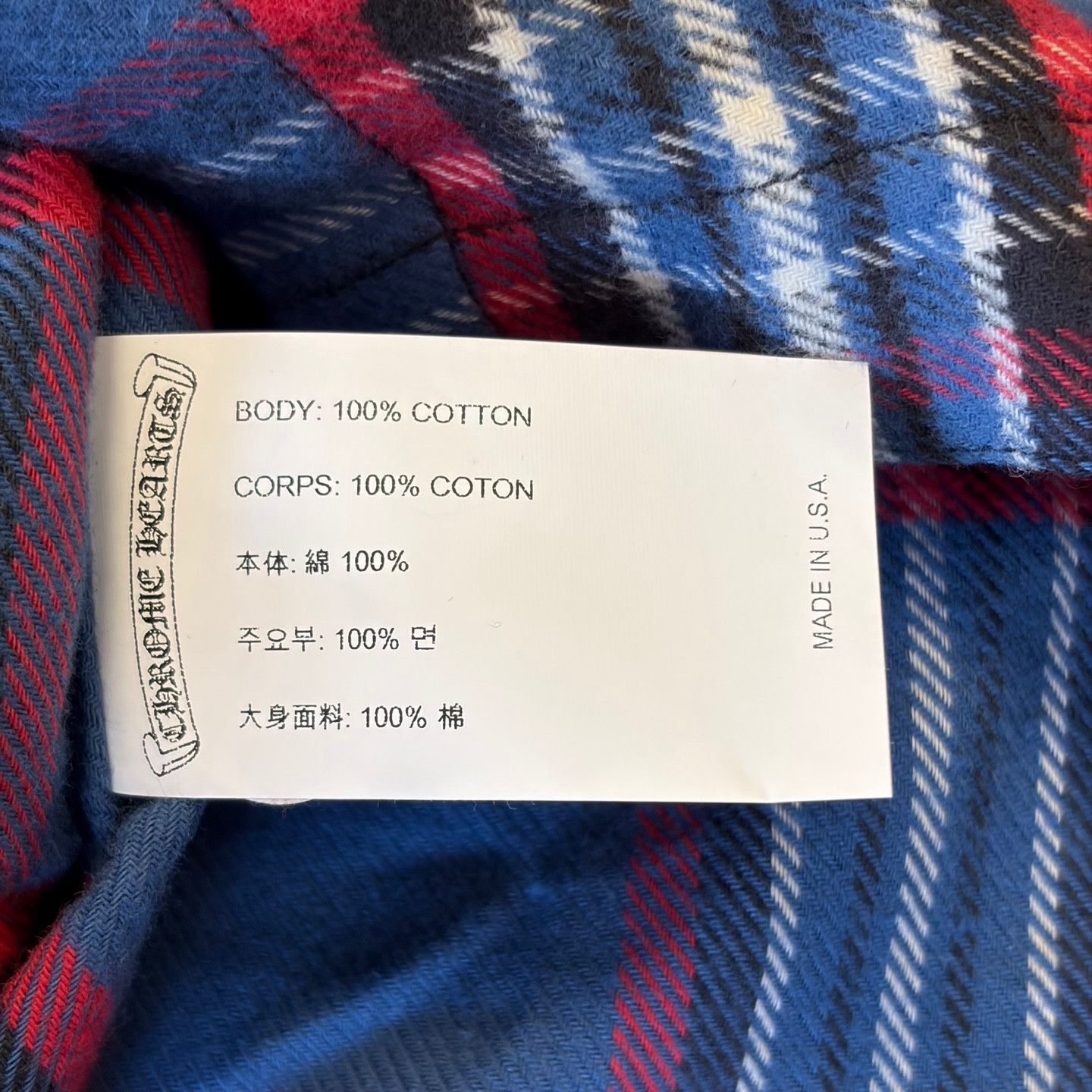 Chrome Hearts Chrome Hearts Blueberry Wine Harvester Plaid Shirt Size US S / EU 44-46 / 1 - 6 Thumbnail