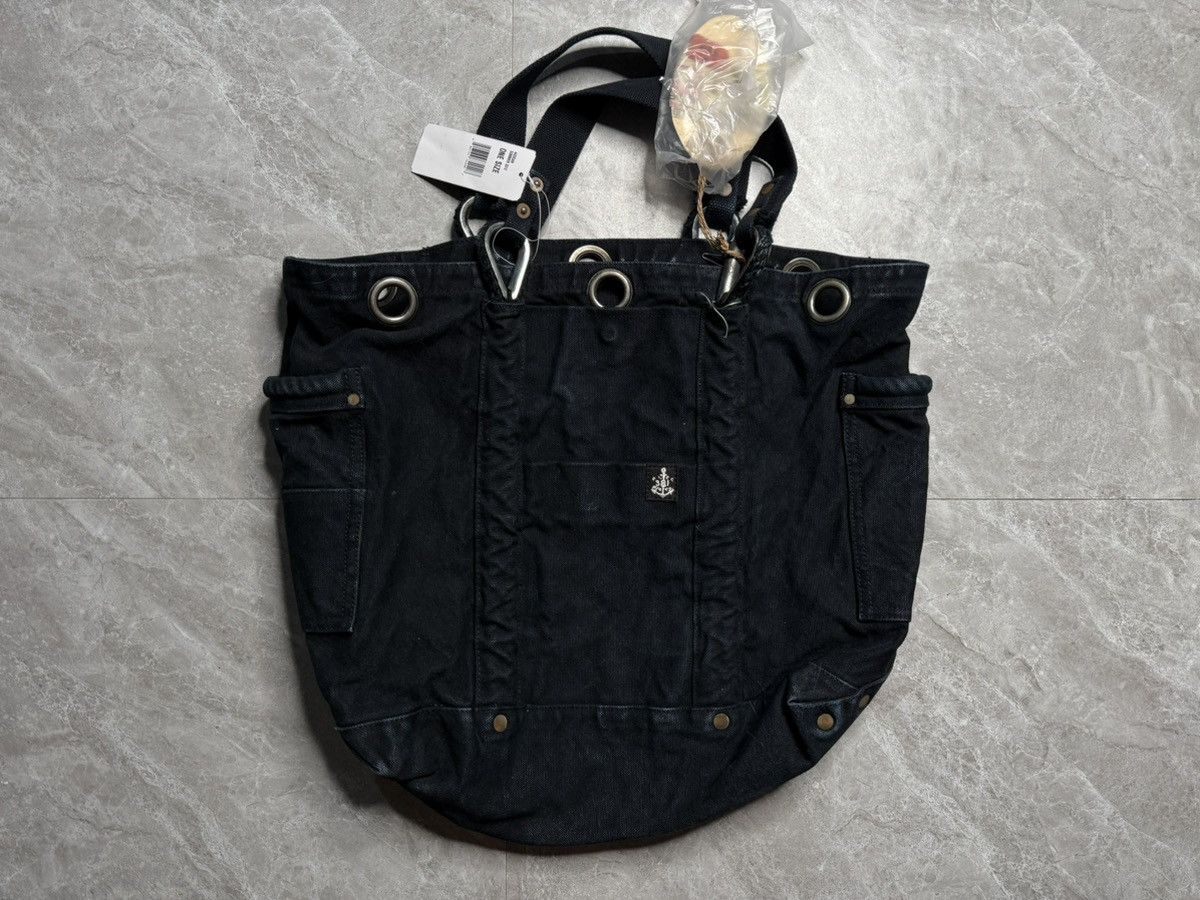 Ralph Lauren RL S/S 10 Indigo Dyed Marine Eqpt Heavy Canvas Tote Size ONE SIZE - 1 Thumbnail