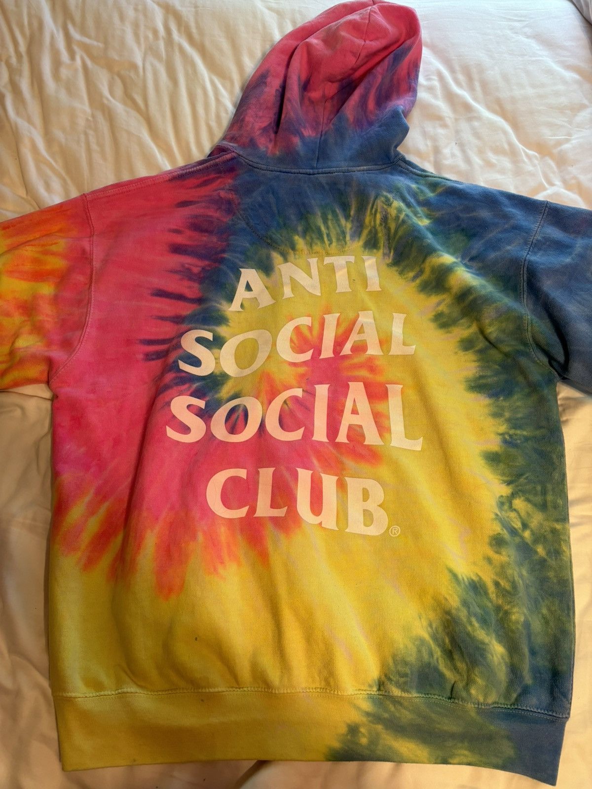 Anti Social Social Club Rare Neon Tiedye Hoodie Size L / US 10 / IT 46 - 8 Thumbnail