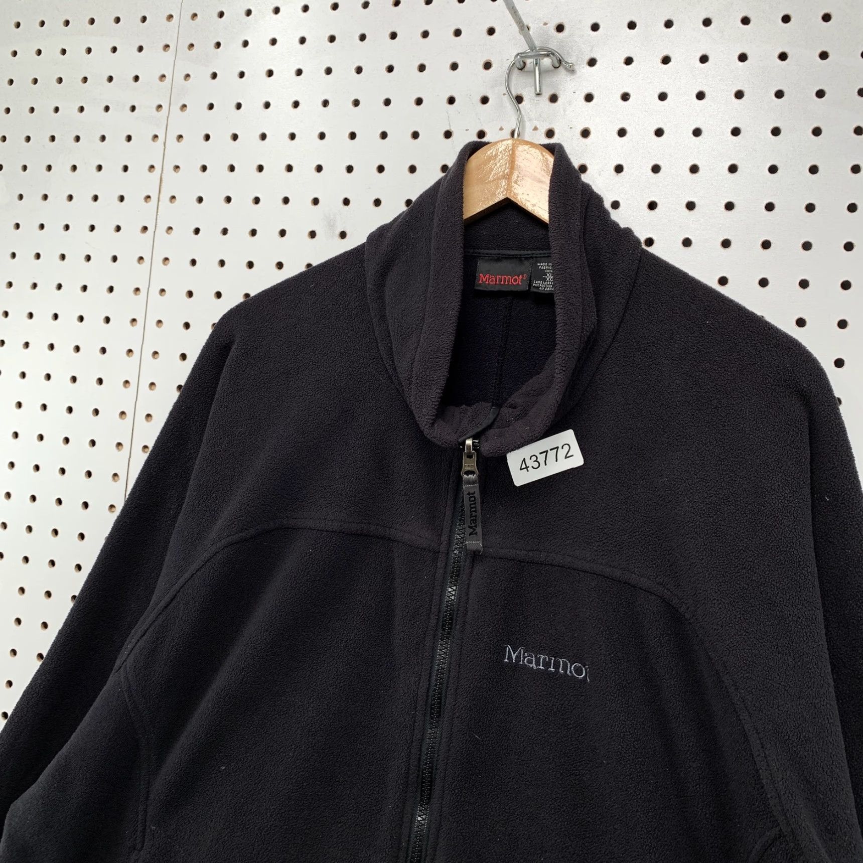 Marmot Marmot Fleece Zip Jacket Mens XL Long Sleeve Black Bomber Jacket Size US XL / EU 56 / 4 - 6 Thumbnail