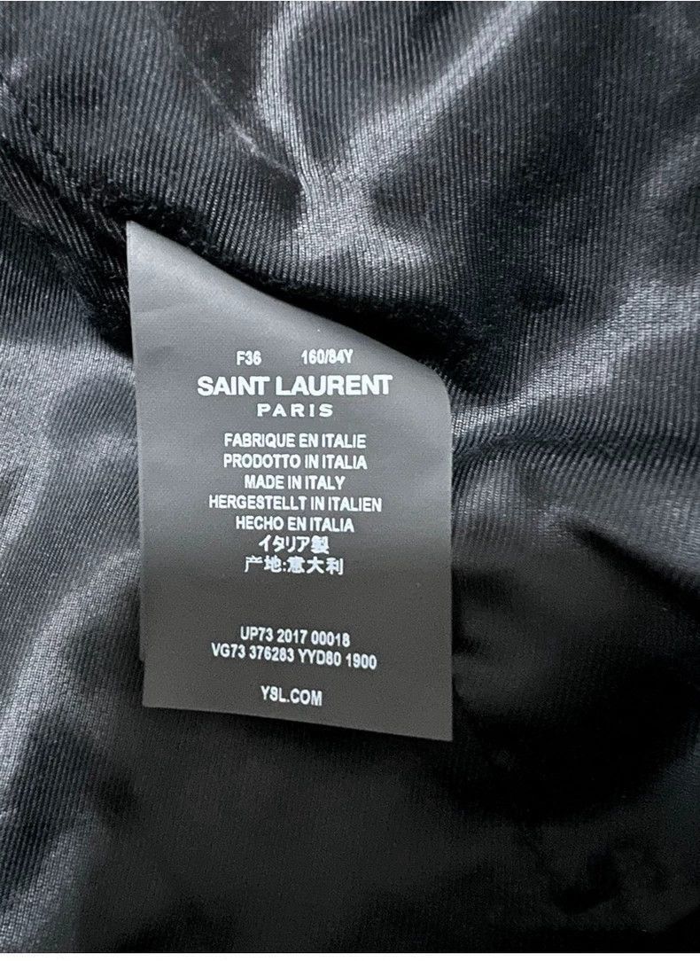 Other Saint Laurent Classic Black and White Baseball Jacket Coat- Size US XS / EU 42 / 0 - 4 Thumbnail