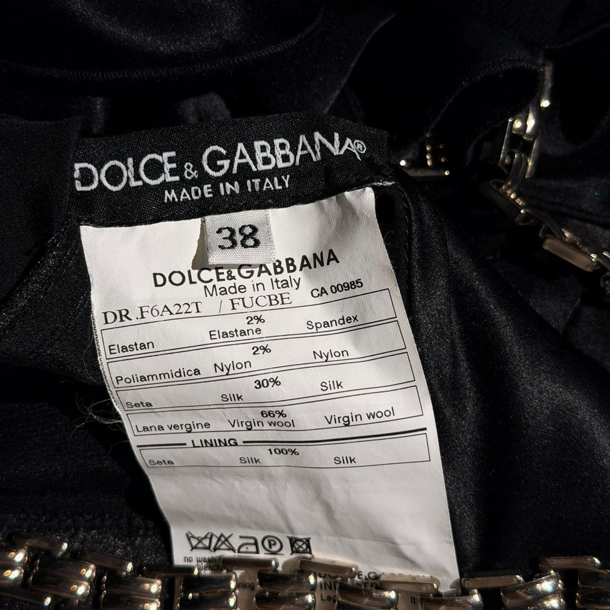 Dolce & Gabbana Archive Satin tie chan link dress Size XS / US 0-2 / IT 36-38 - 6 Thumbnail