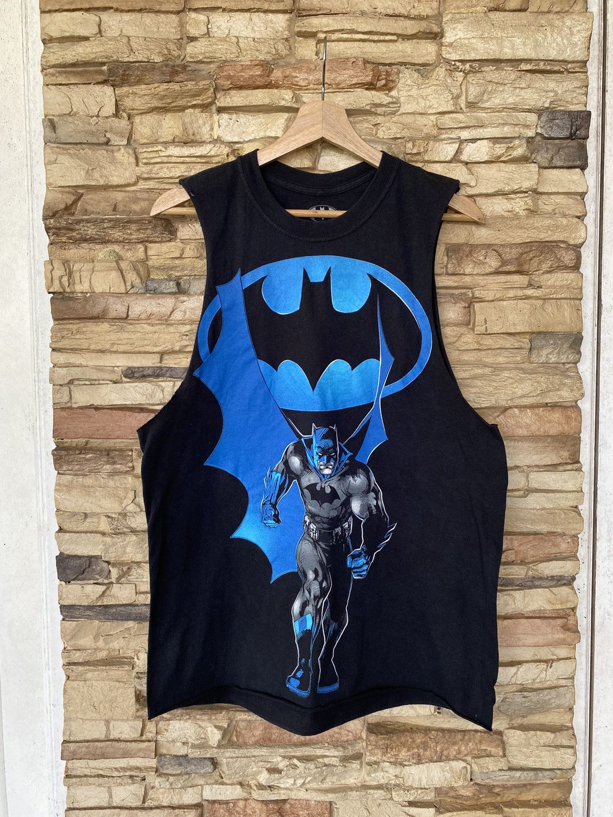 Vintage Rare Batman All Over Print Sleeveless Singlet Comics Tees Size US M / EU 48-50 / 2 - 1 Thumbnail