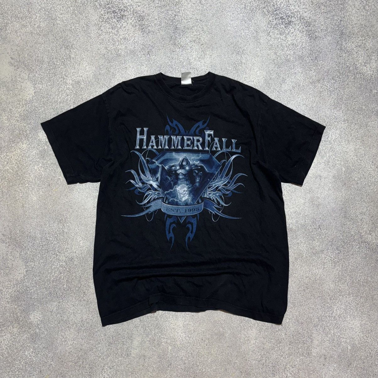 Band Tees × Vintage HAMMERFALL HAMMER HIGH UNTIL I DIE Official SHIRT XL Gildan Size US L / EU 52-54 / 3 - 1 Thumbnail