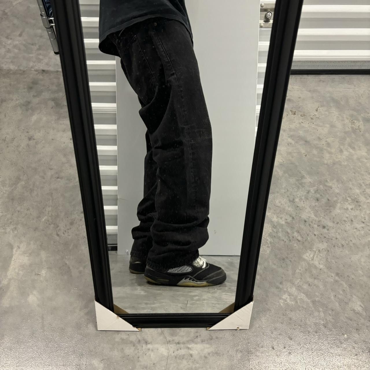 Japanese Brand × Vintage Crazy Vintage Y2K/2000s Grunge Solid Black Skater Denim Jeans! Size US 38 / EU 54 - 2 Thumbnail