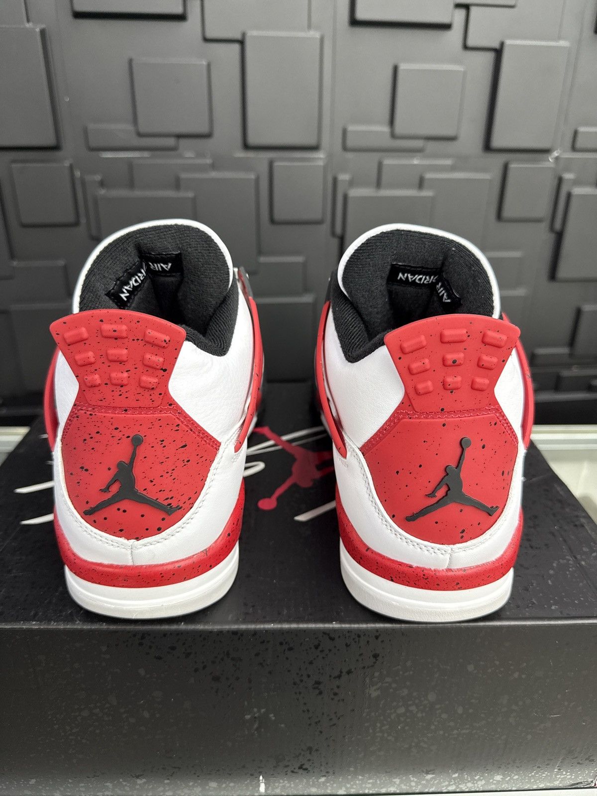 Jordan Brand Jordan 4 Retro Red Cement Size US 12 / EU 45 - 5 Thumbnail